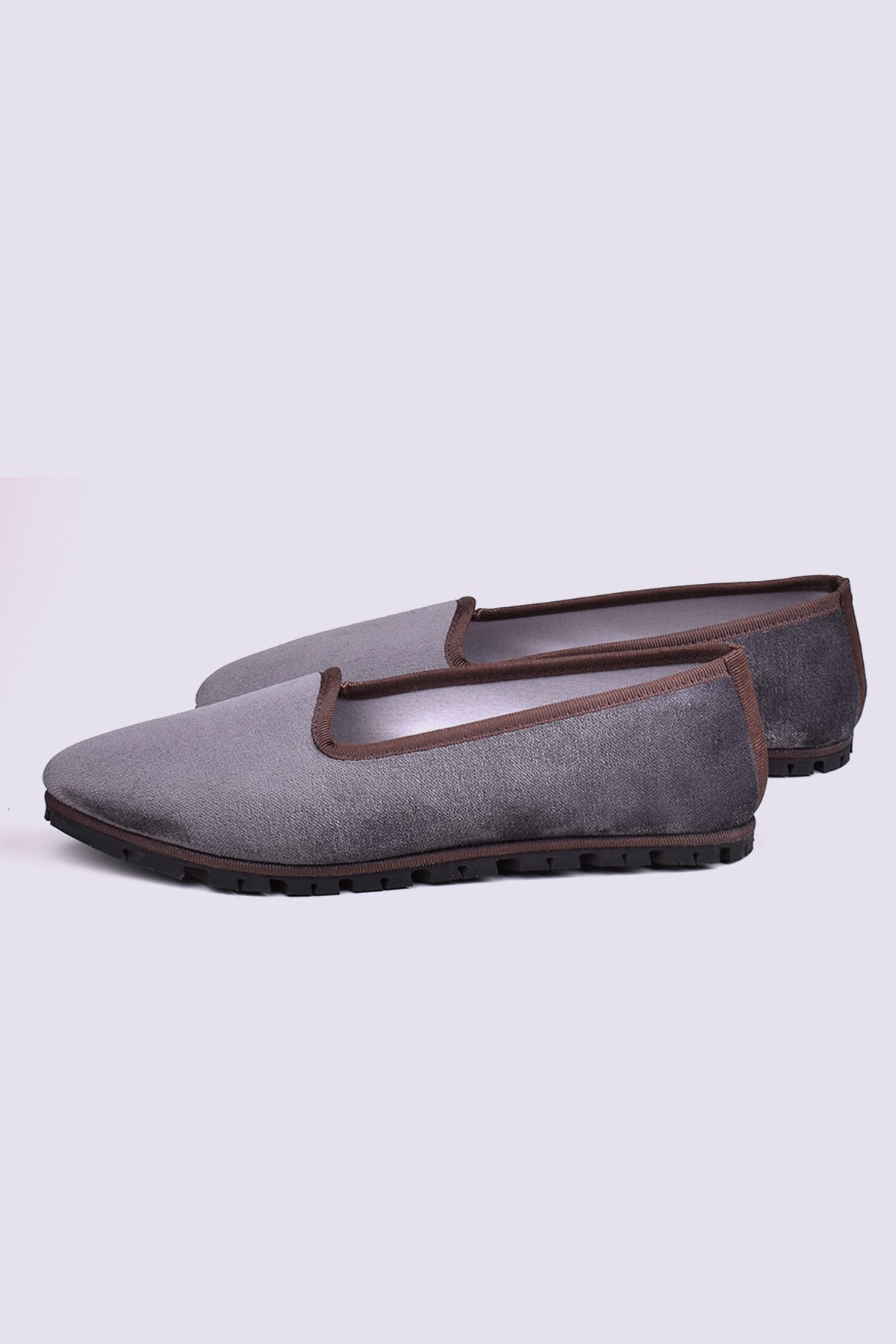 Slippers Terciopelo Gris