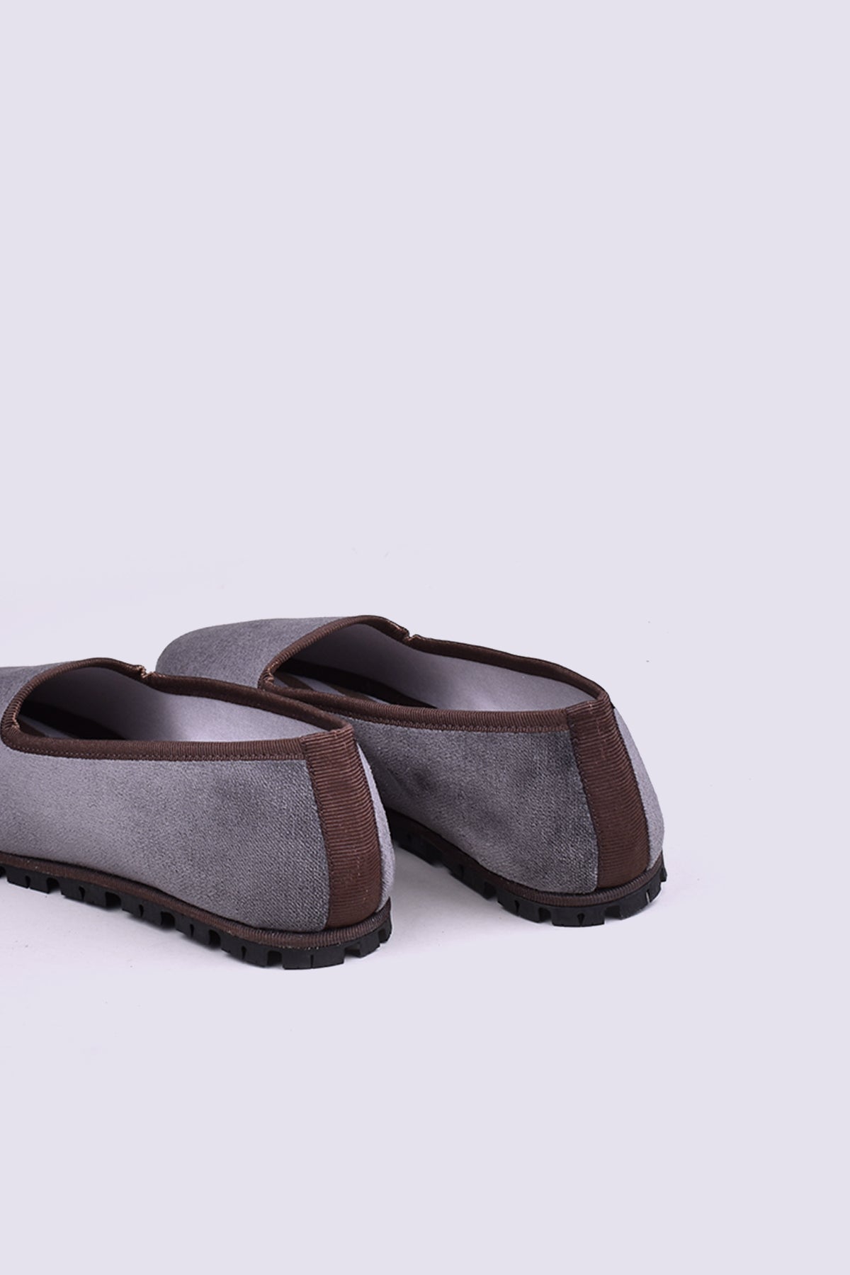 Slippers Terciopelo Gris