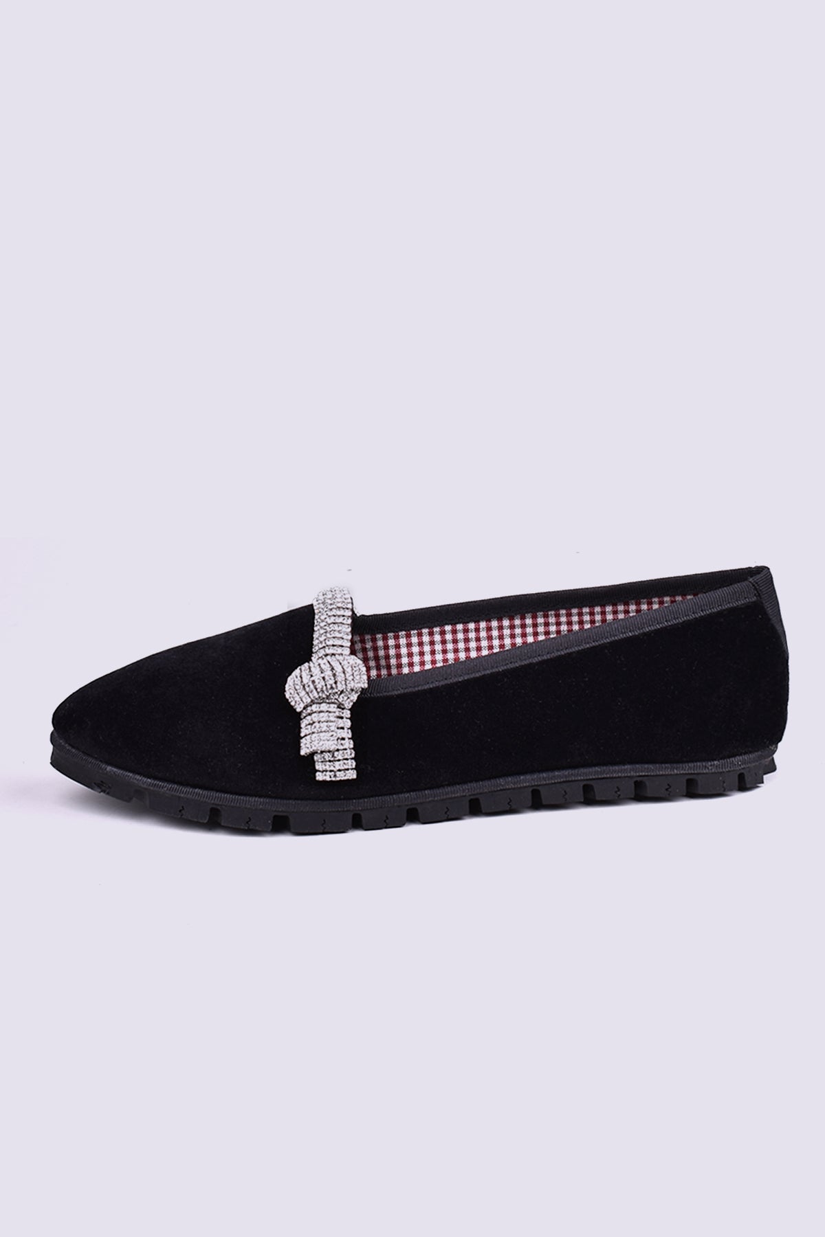 Slippers Joya Terciopelo Negro
