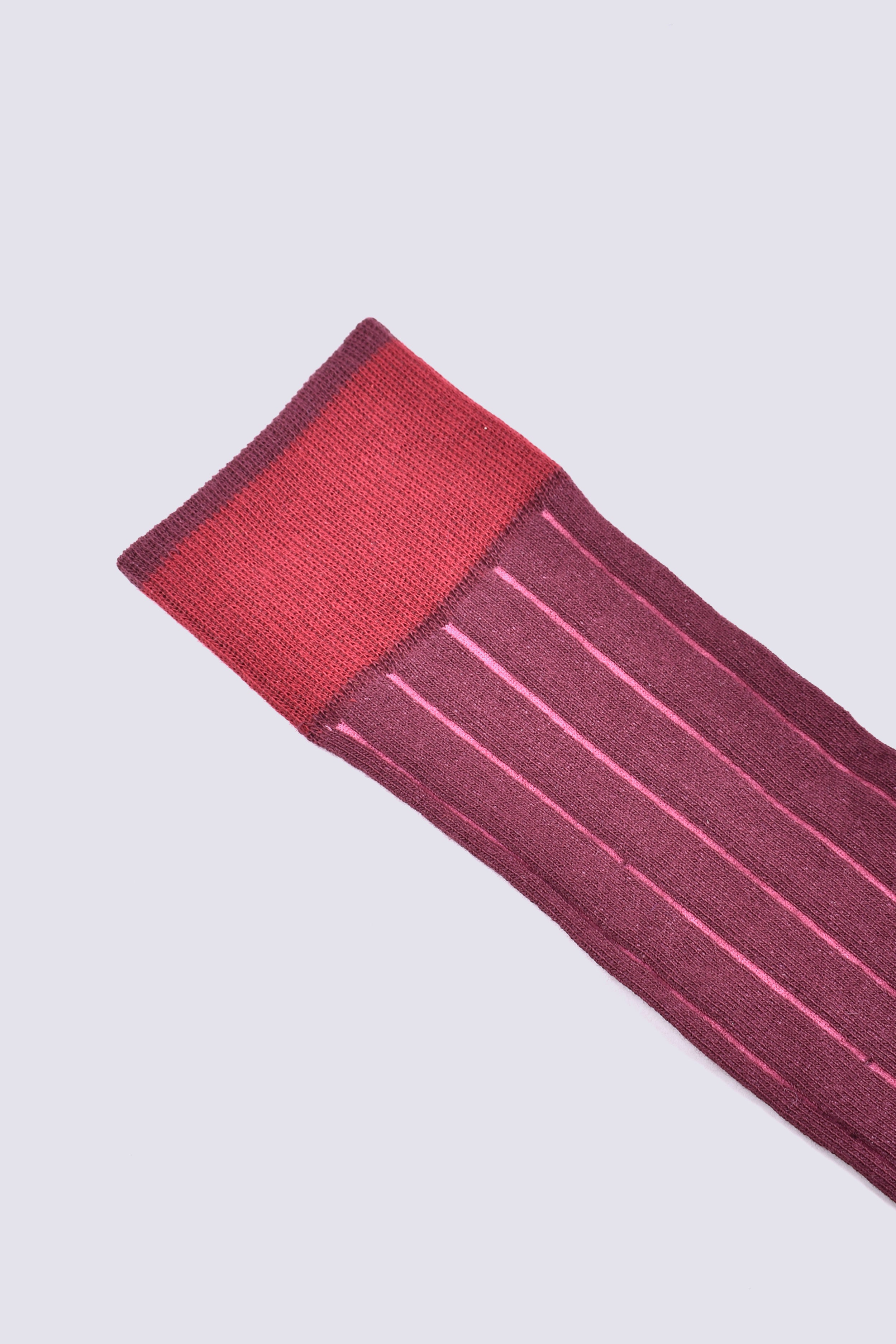 Calcetín Rayas Rosa