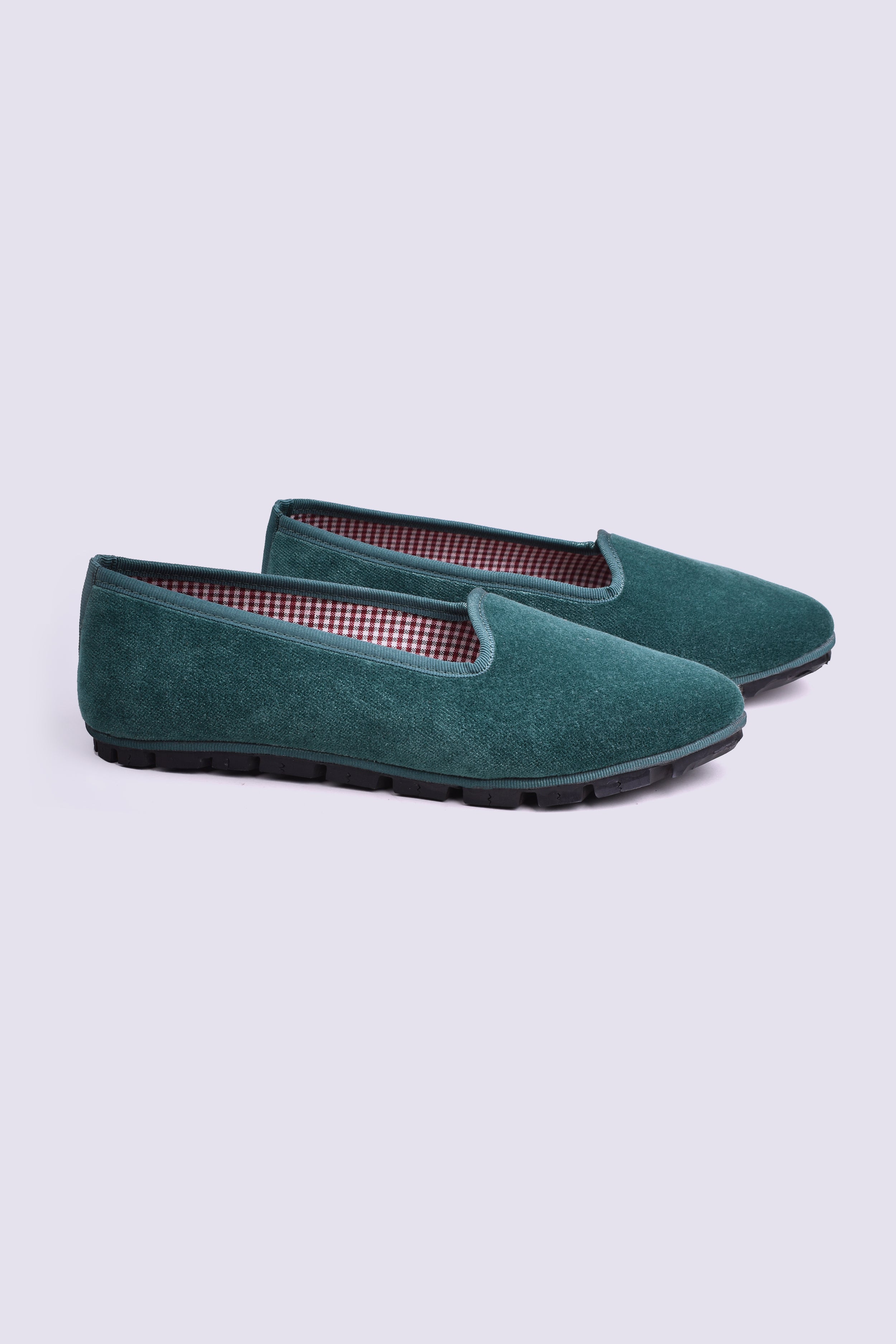 Slippers Terciopelo Verde Golf