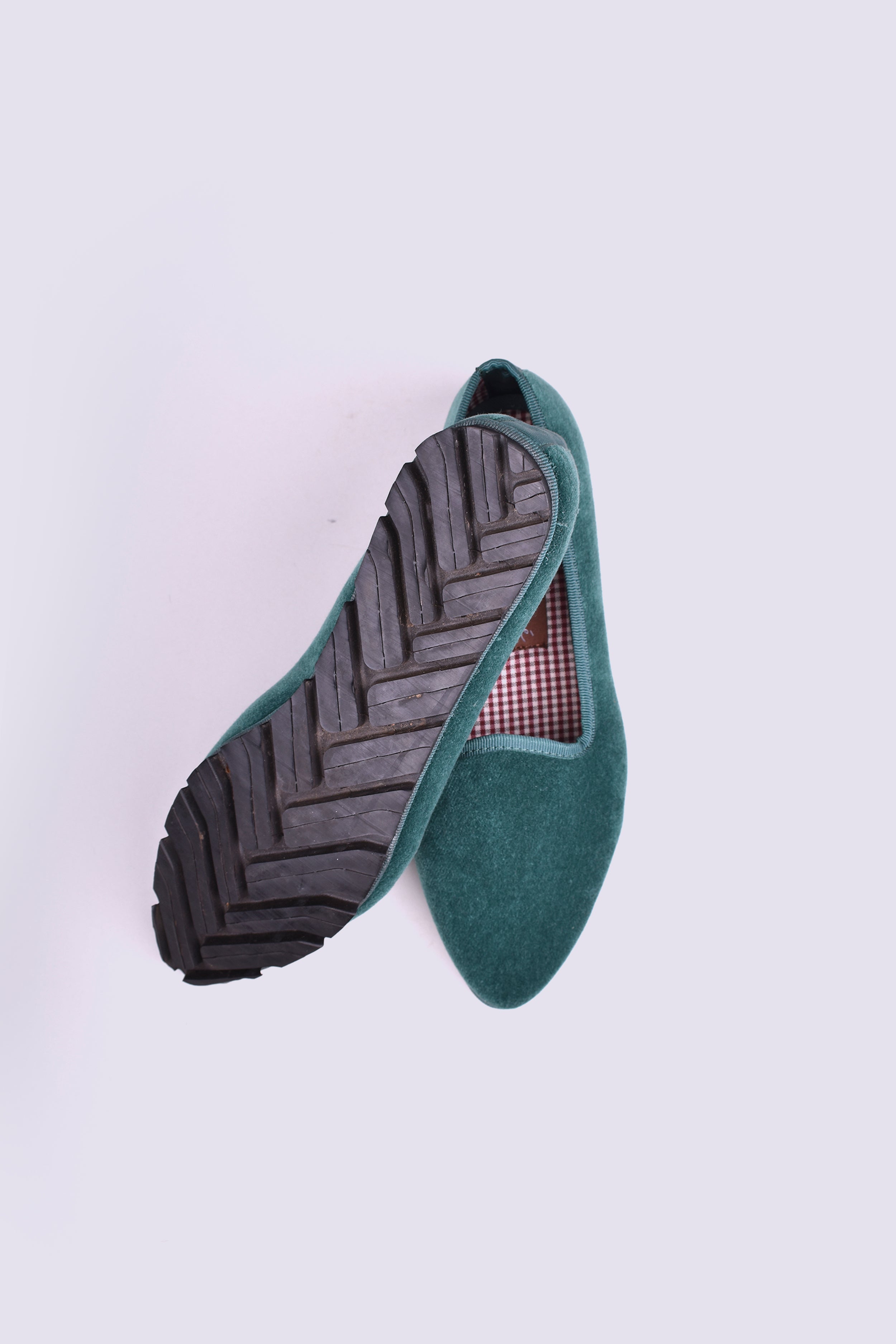 Slippers Terciopelo Verde Golf