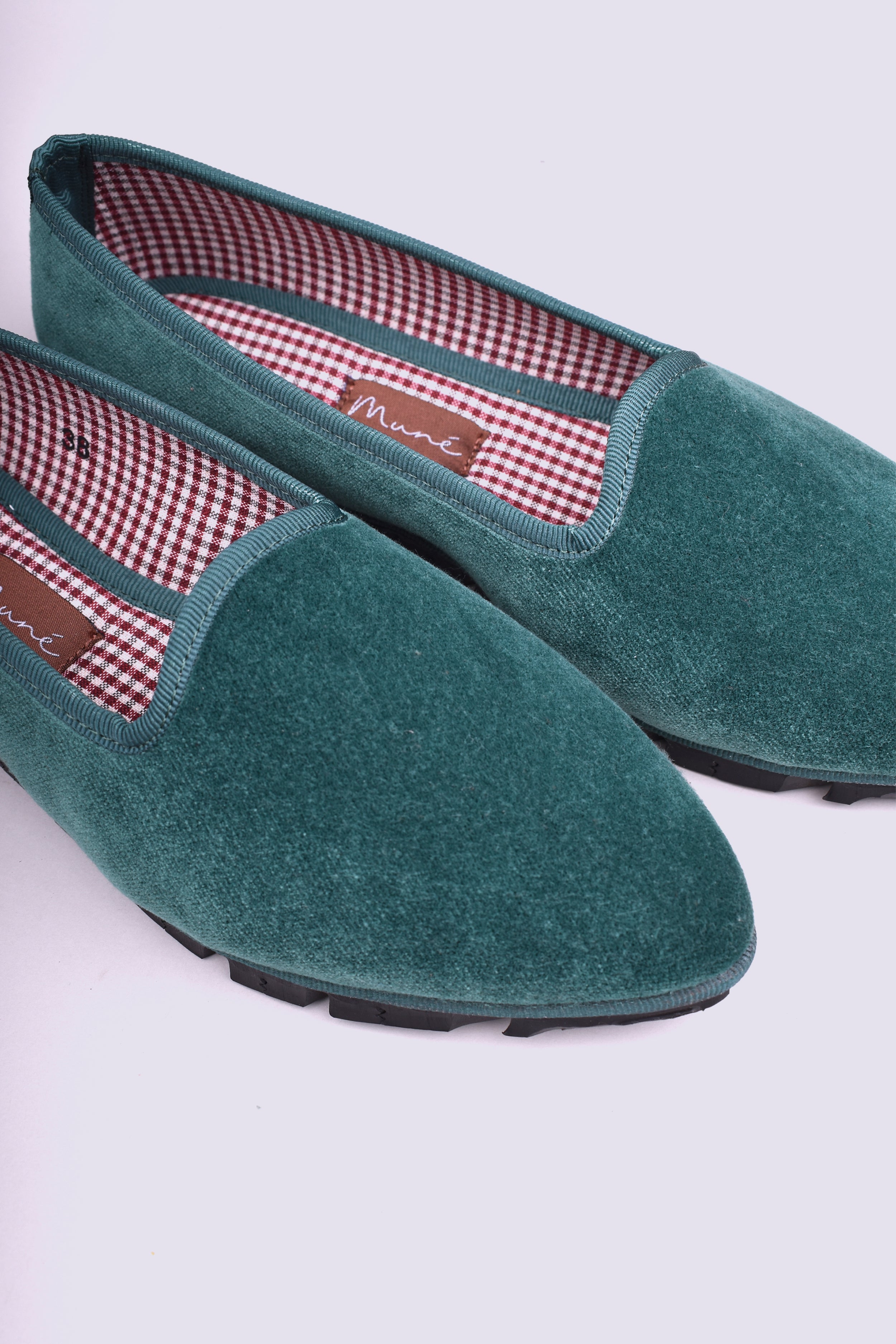 Slippers Terciopelo Verde Golf