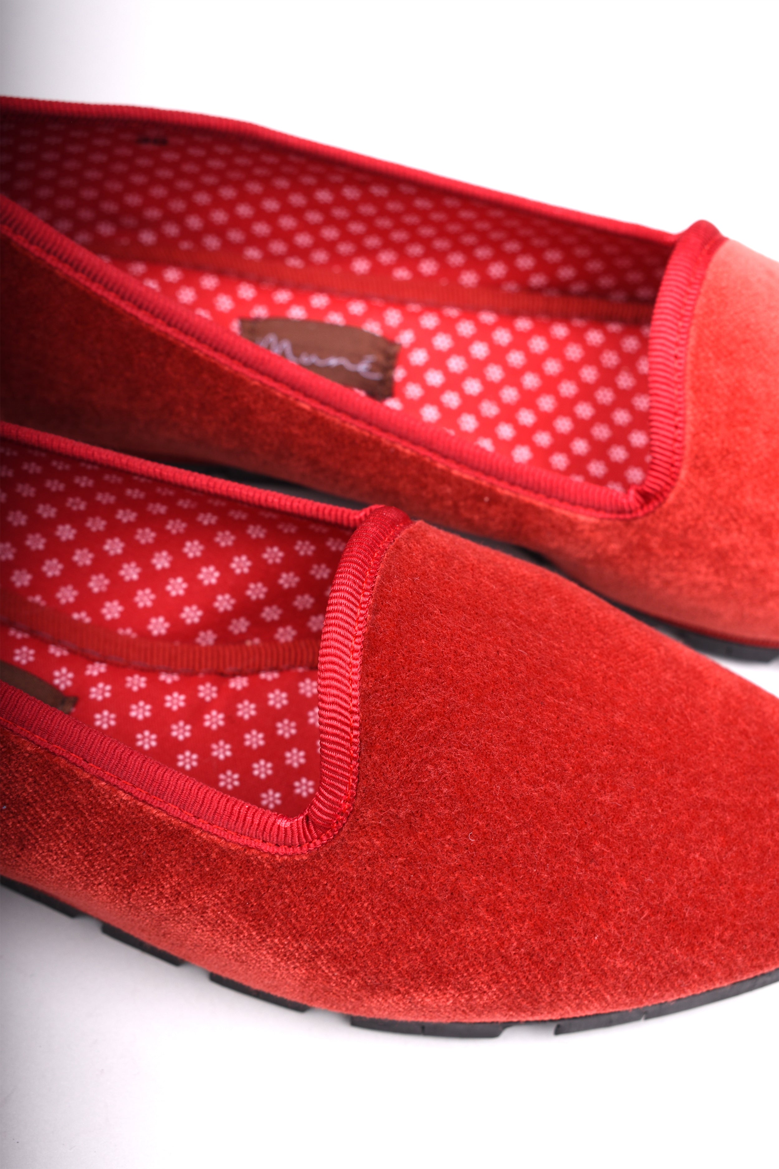 Slippers Terciopelo Rojo