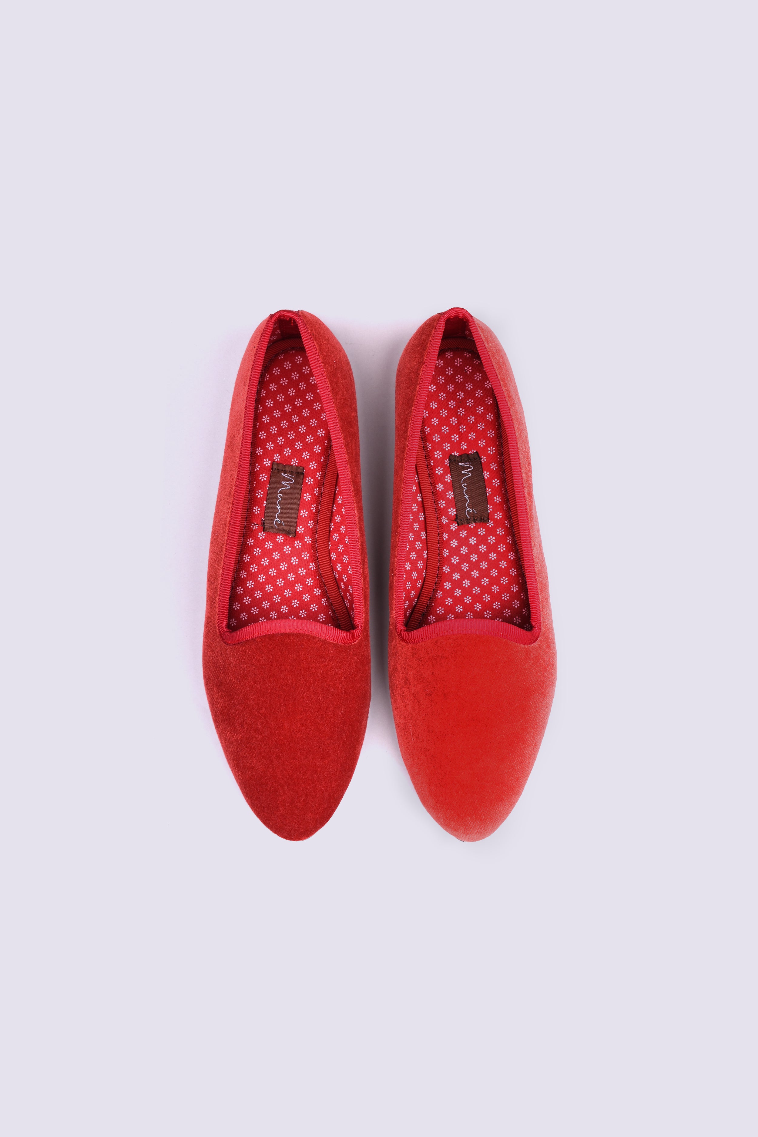 Slippers Terciopelo Rojo