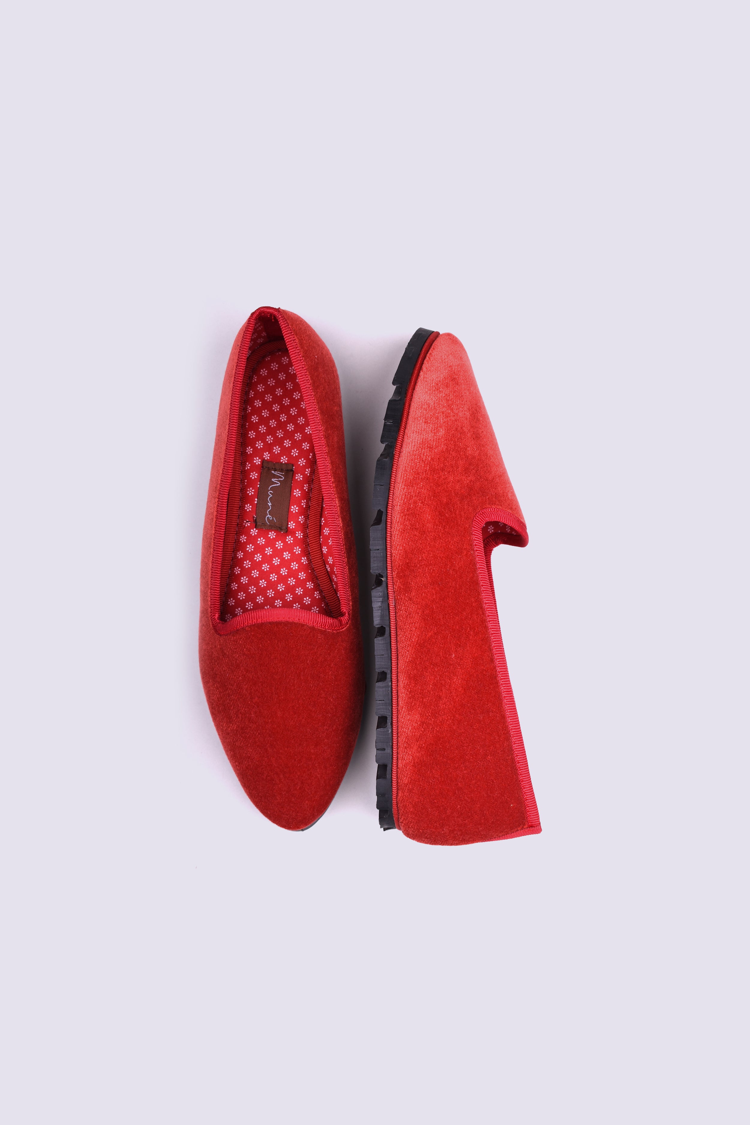 Slippers Terciopelo Rojo