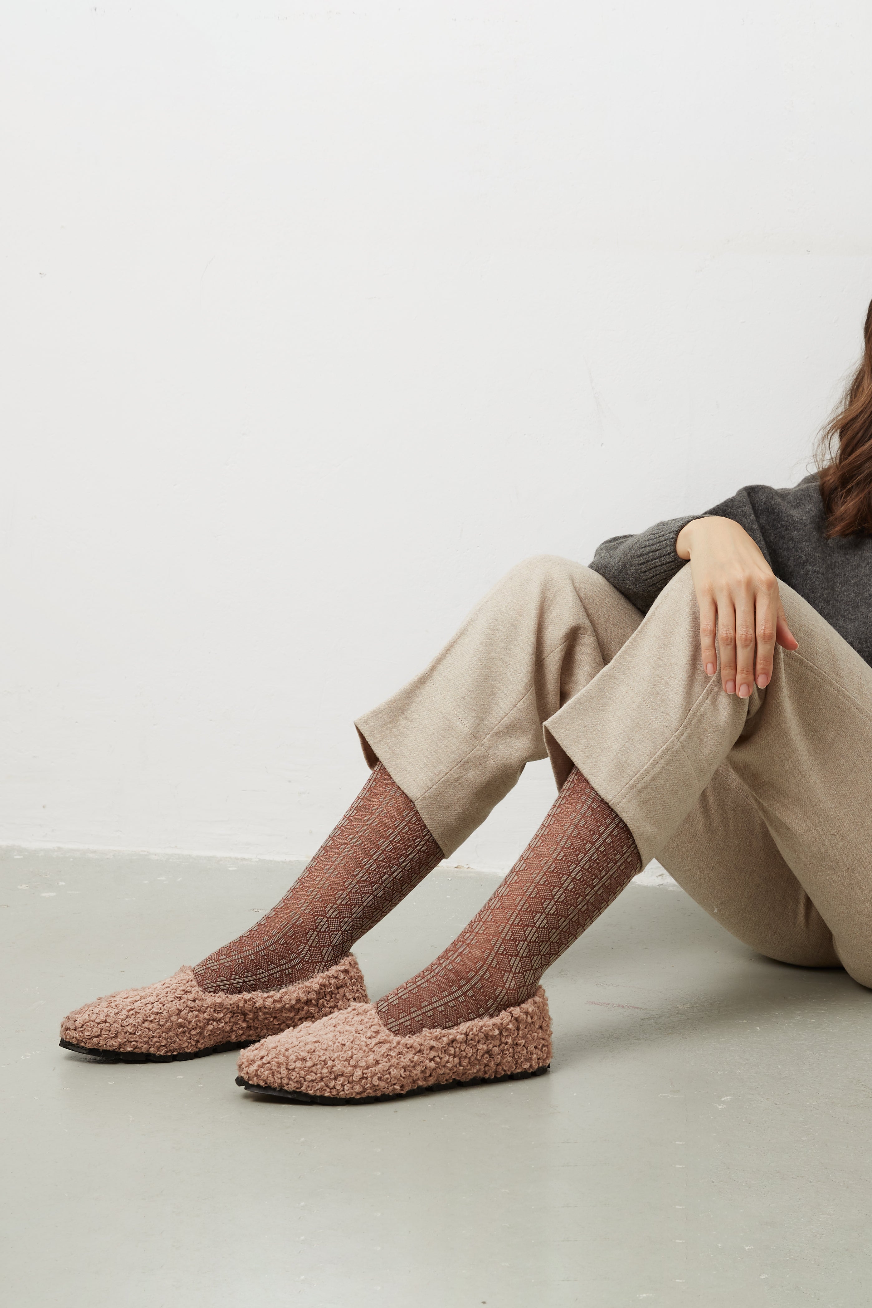 Gehry Burgundy Sock