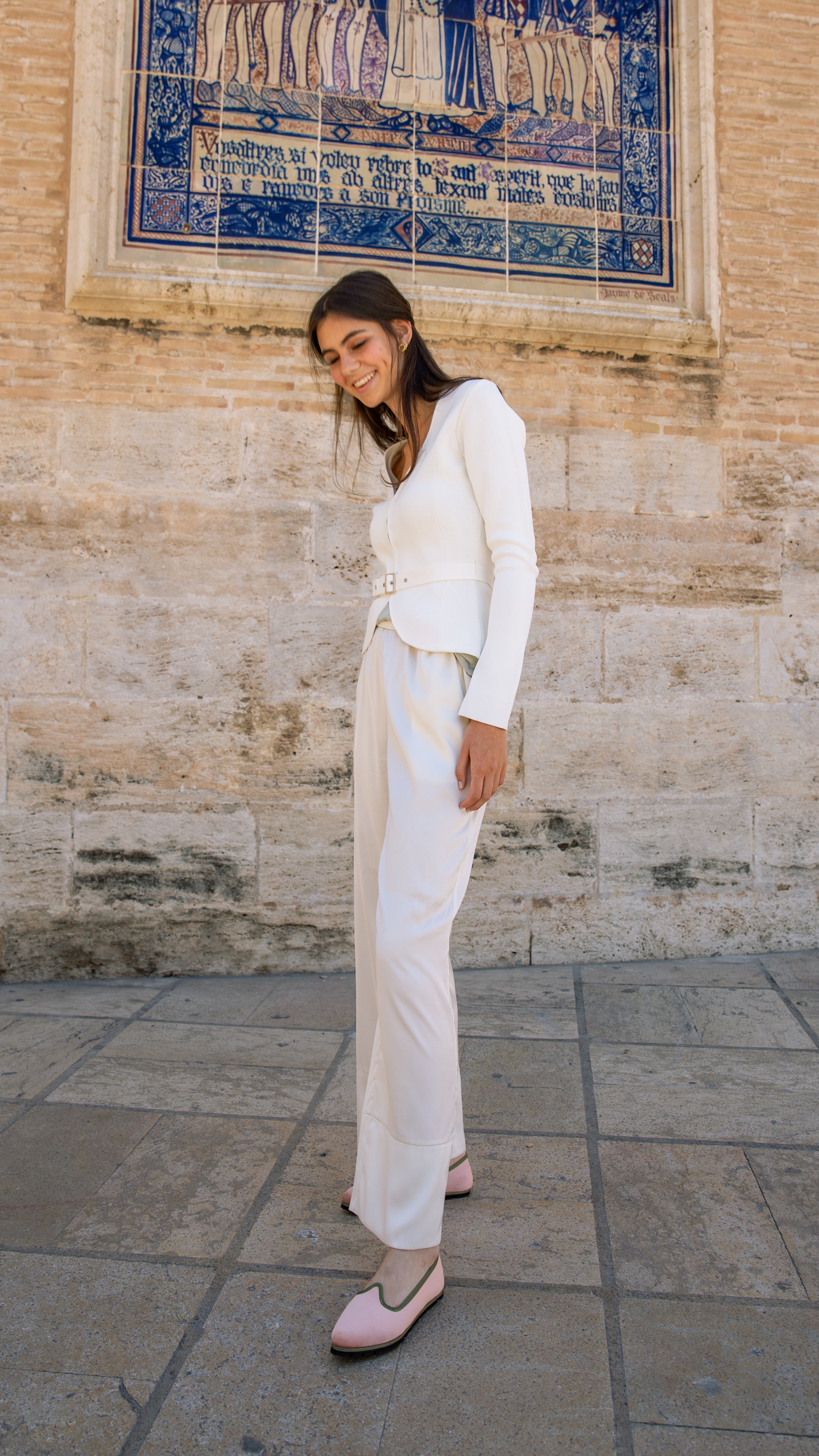 Slippers Pitti Terciopelo Rosa Palo