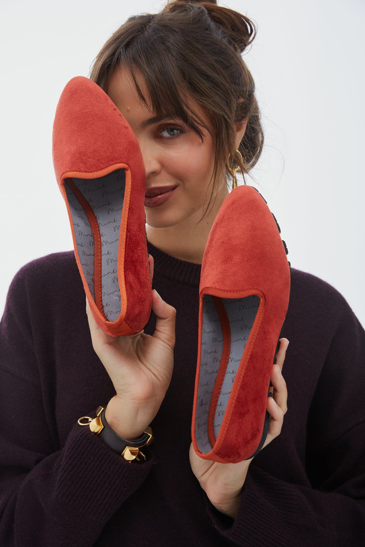 Slippers Terciopelo Terracota Plus
