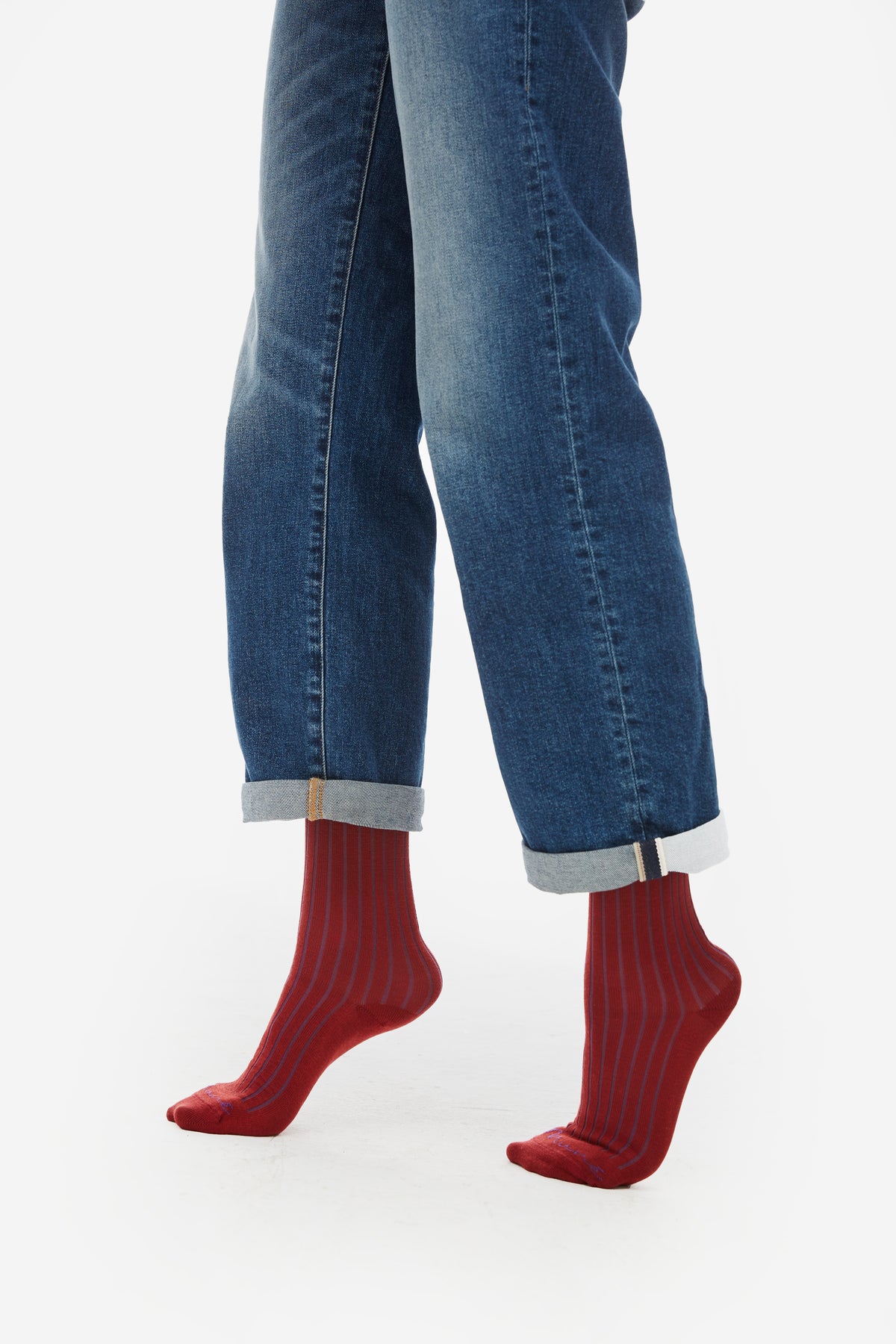Brown Striped Sock