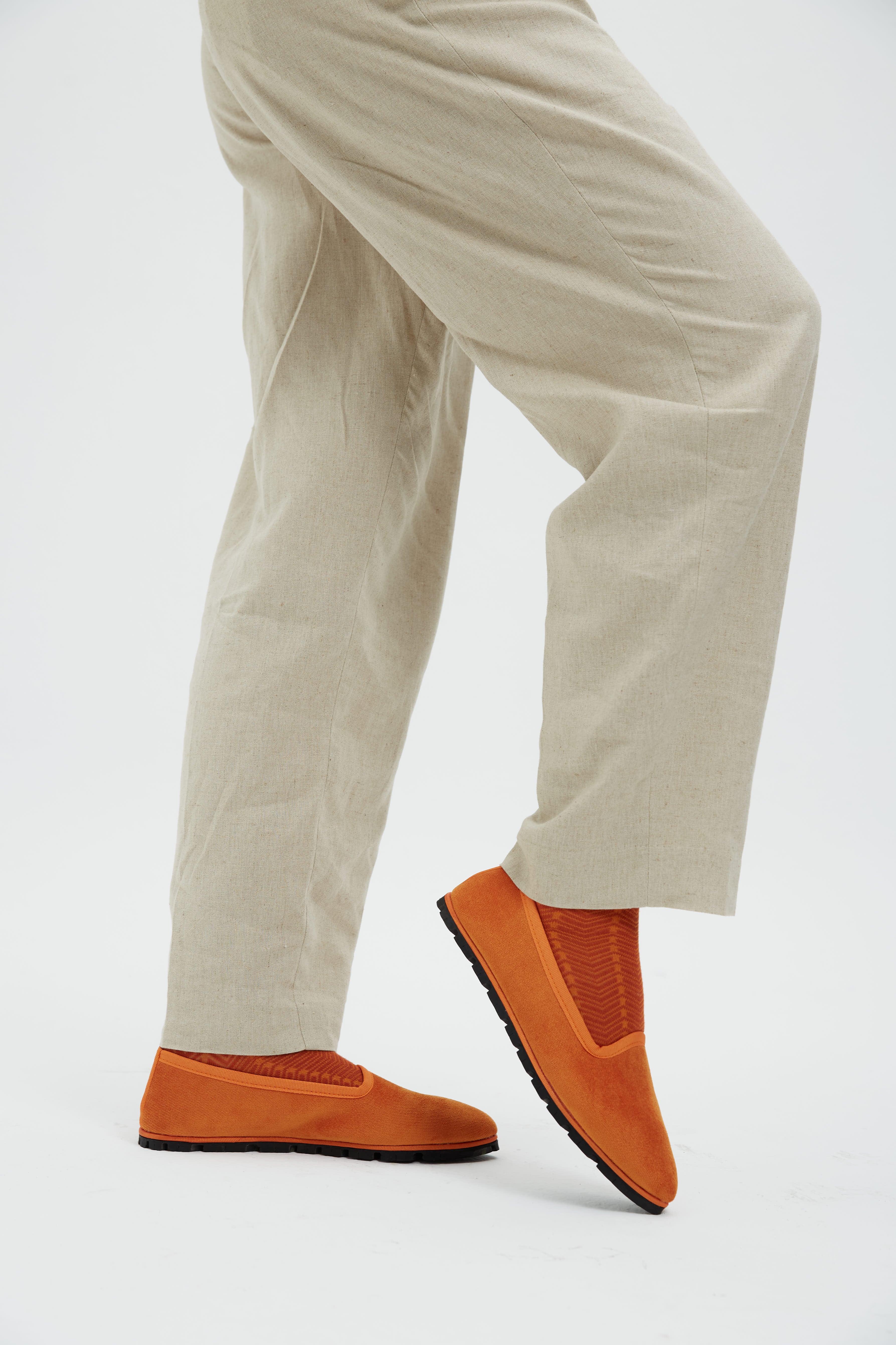 Slippers Terciopelo Naranja