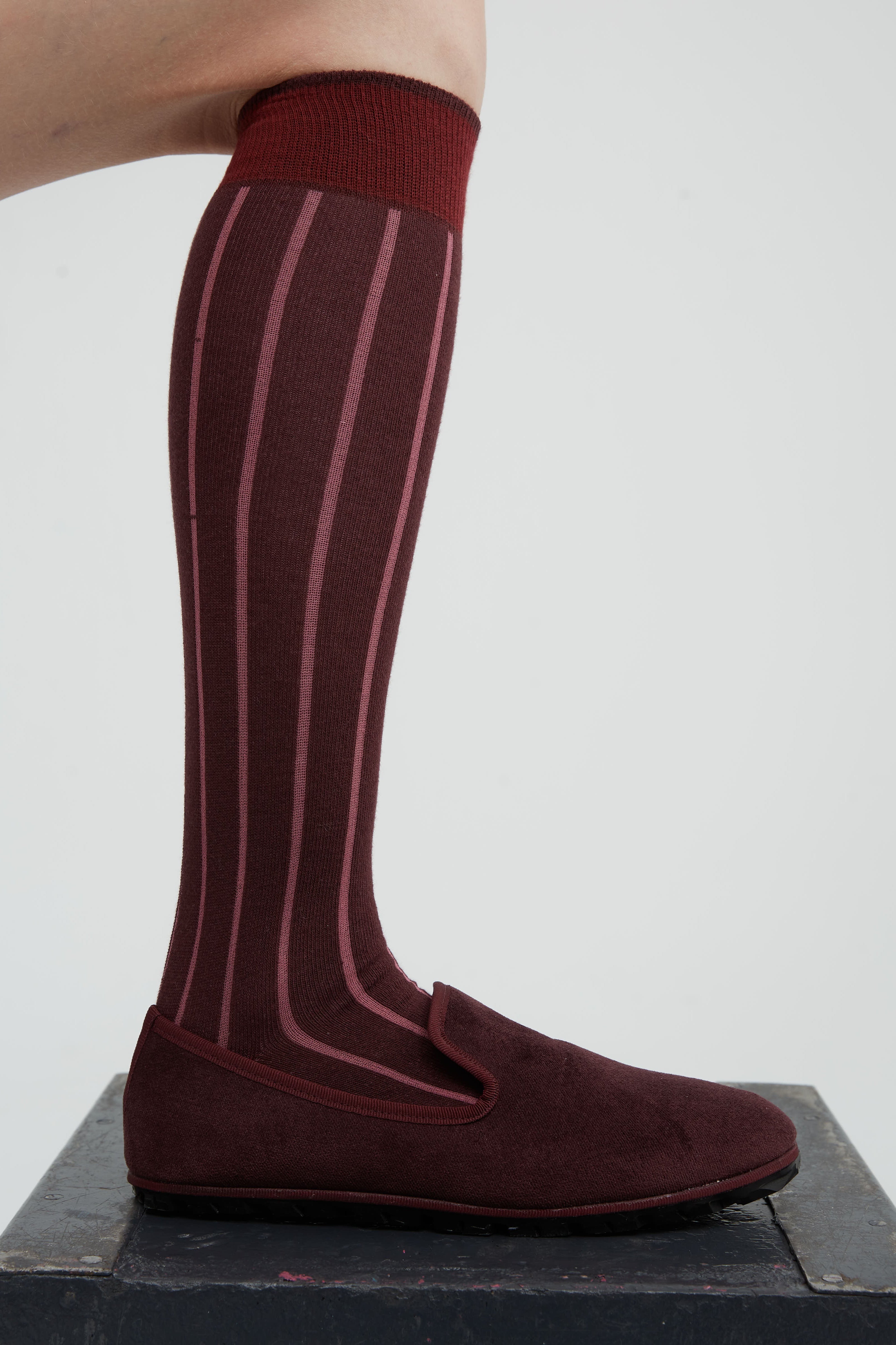 Pink Striped Sock