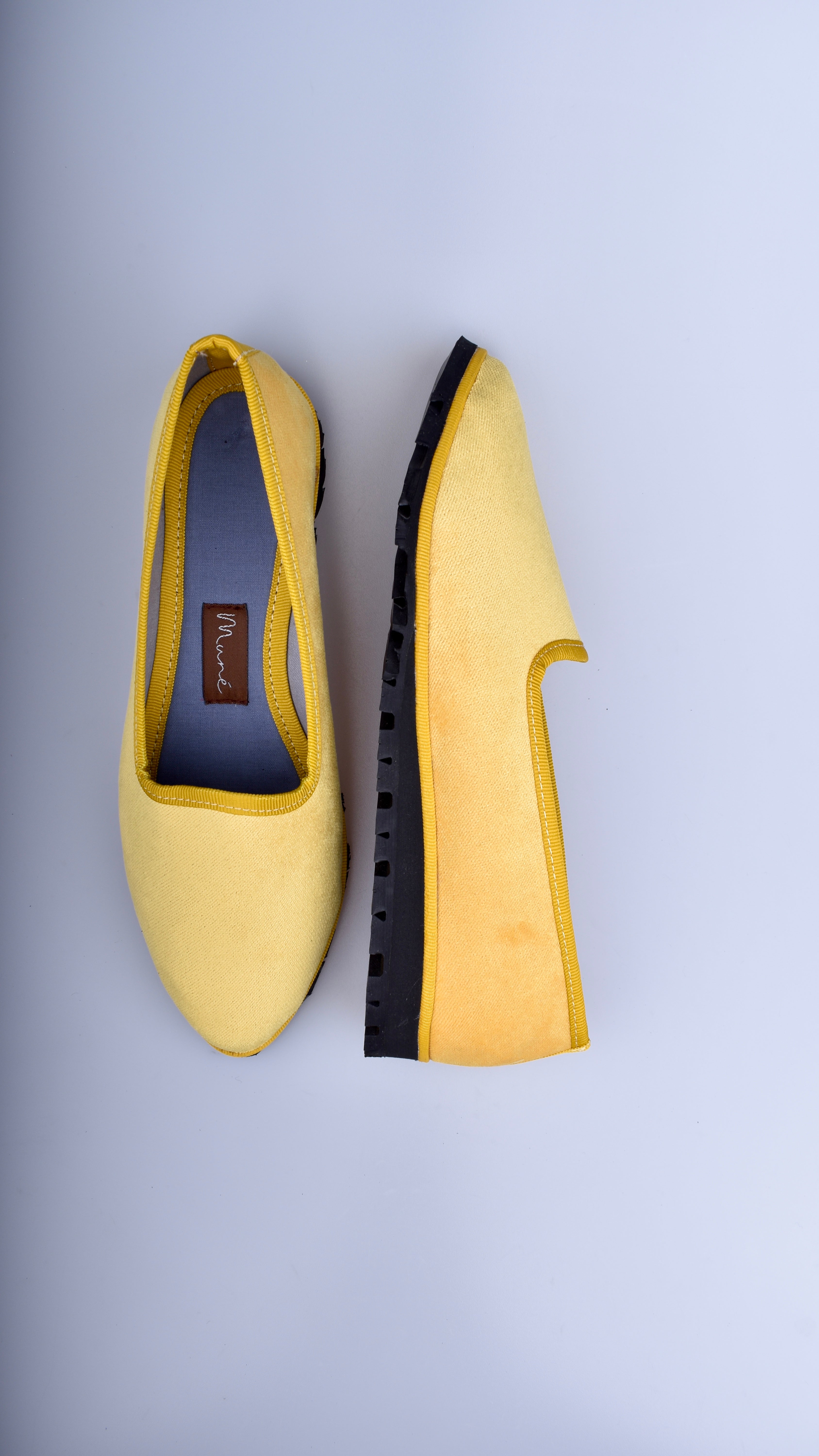 Slippers Terciopelo Amarillo Plus