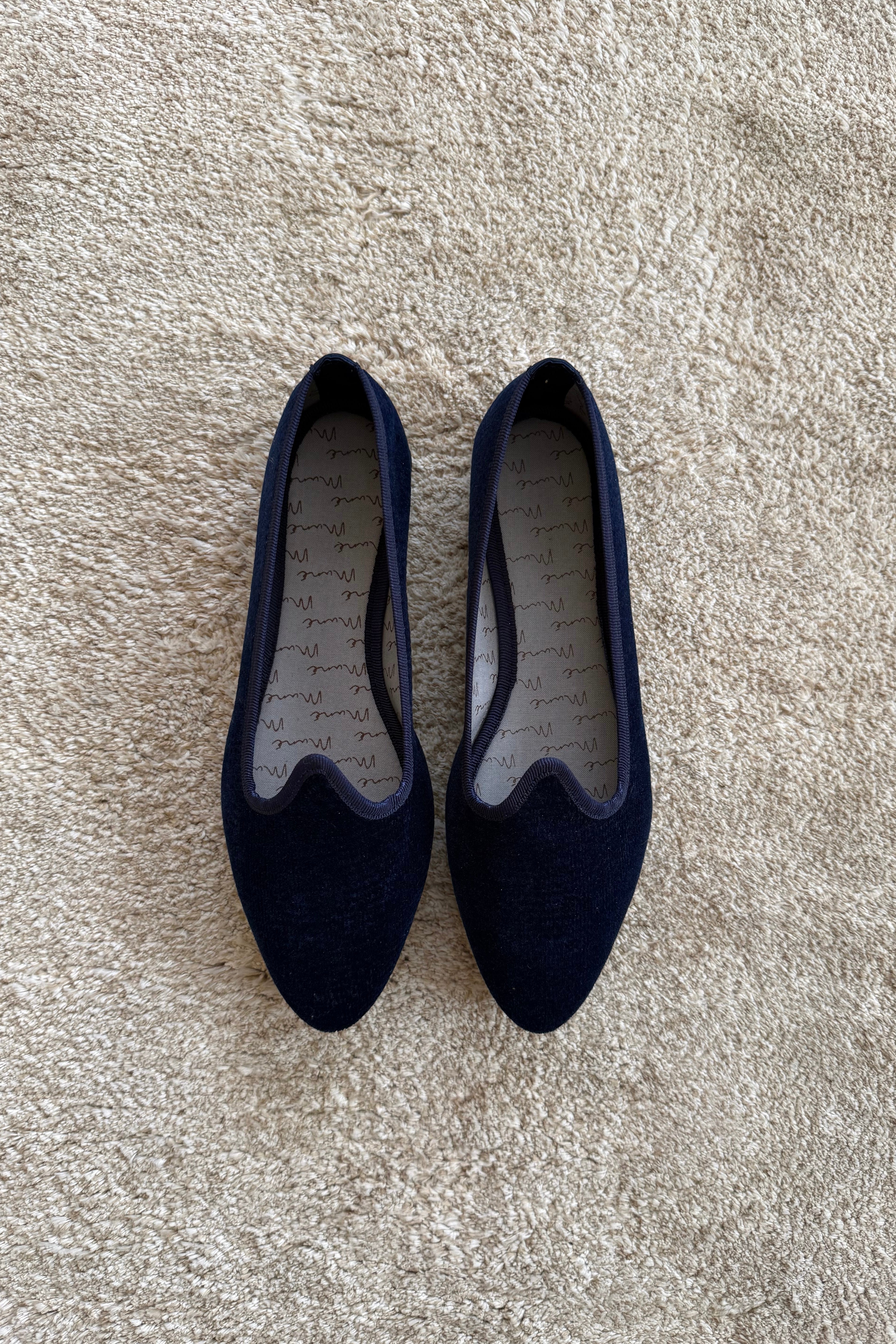 Slippers Pitti Terciopelo Marino