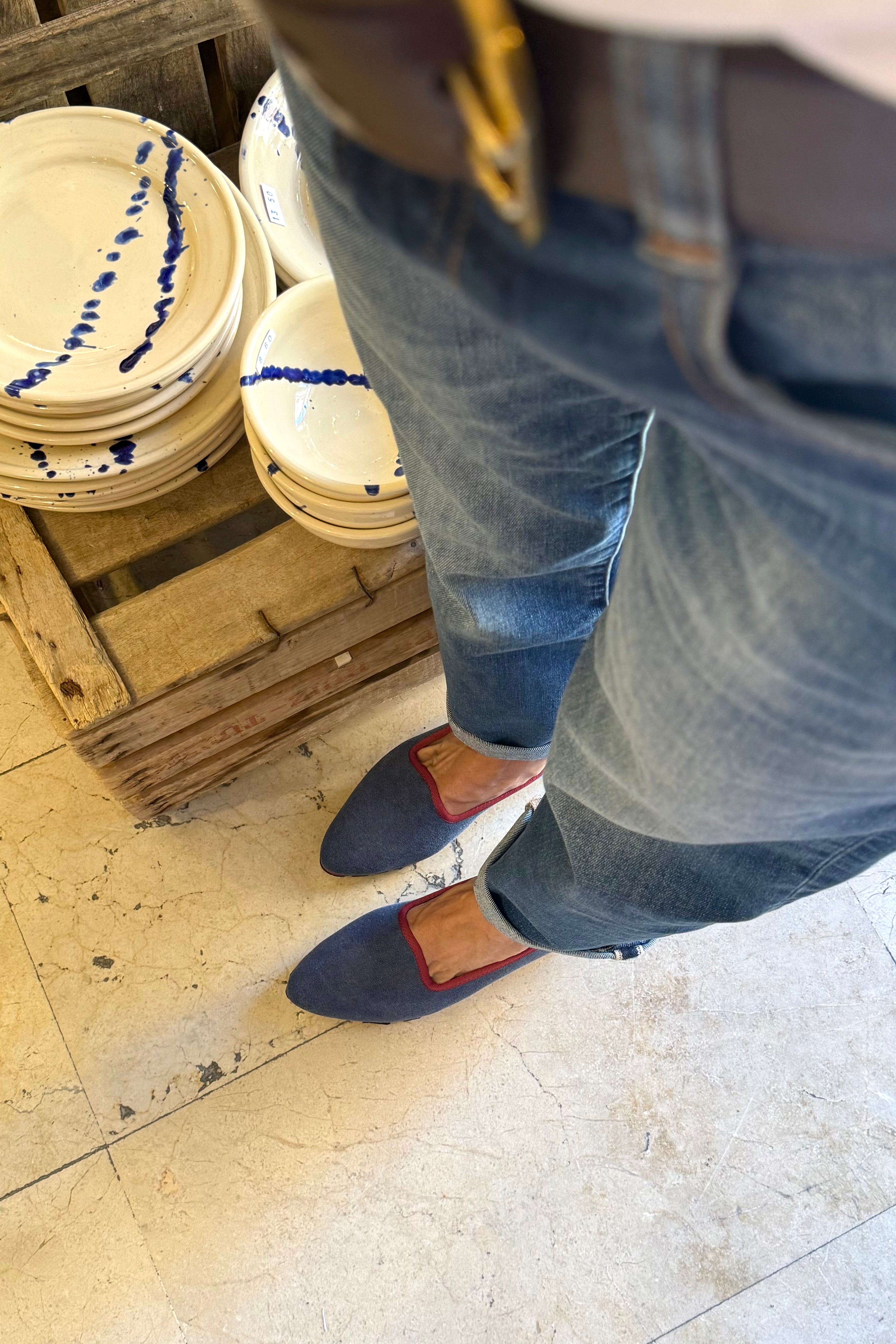 Slippers Lona Plomo Plus
