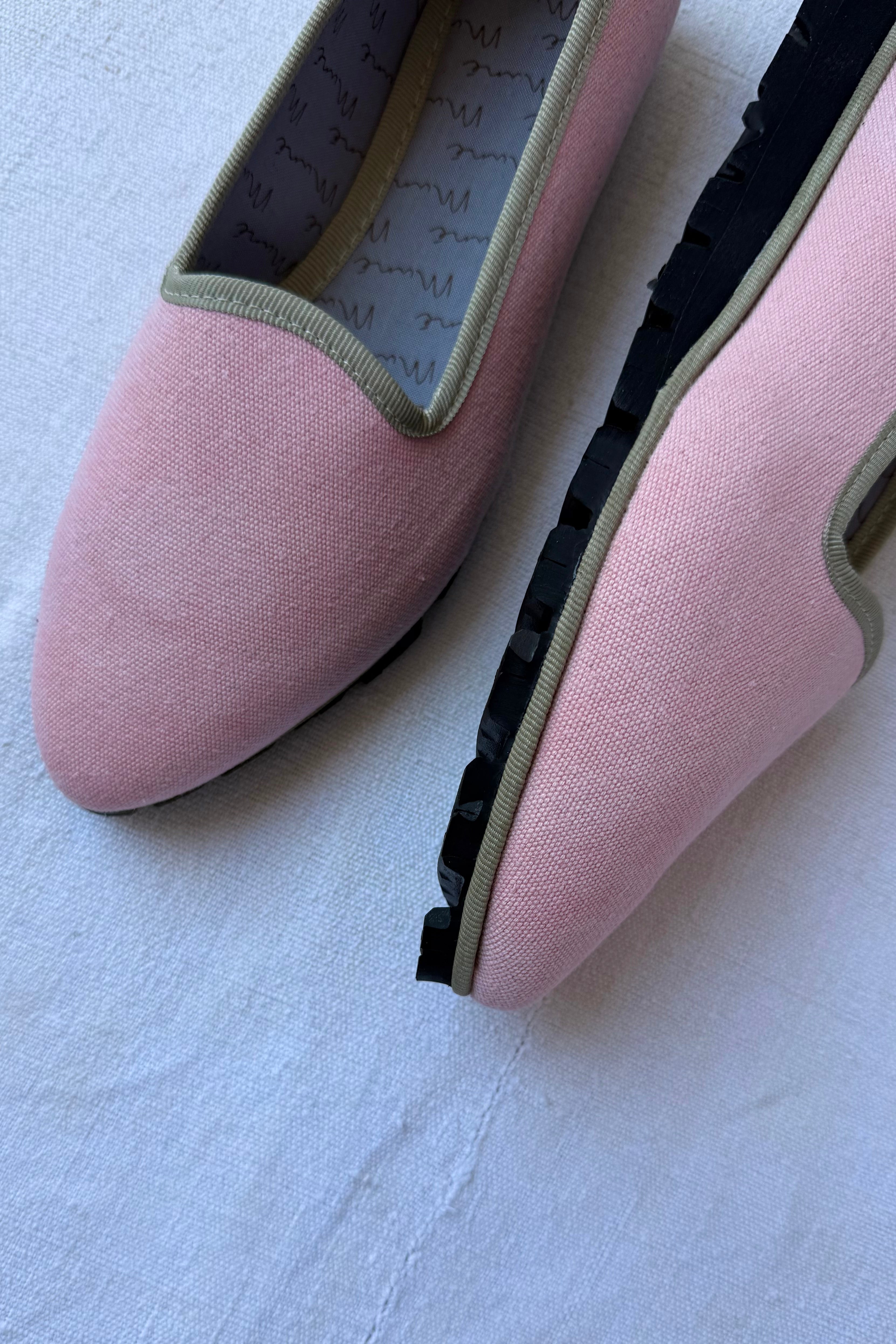 Slippers Lona Rosa Plus