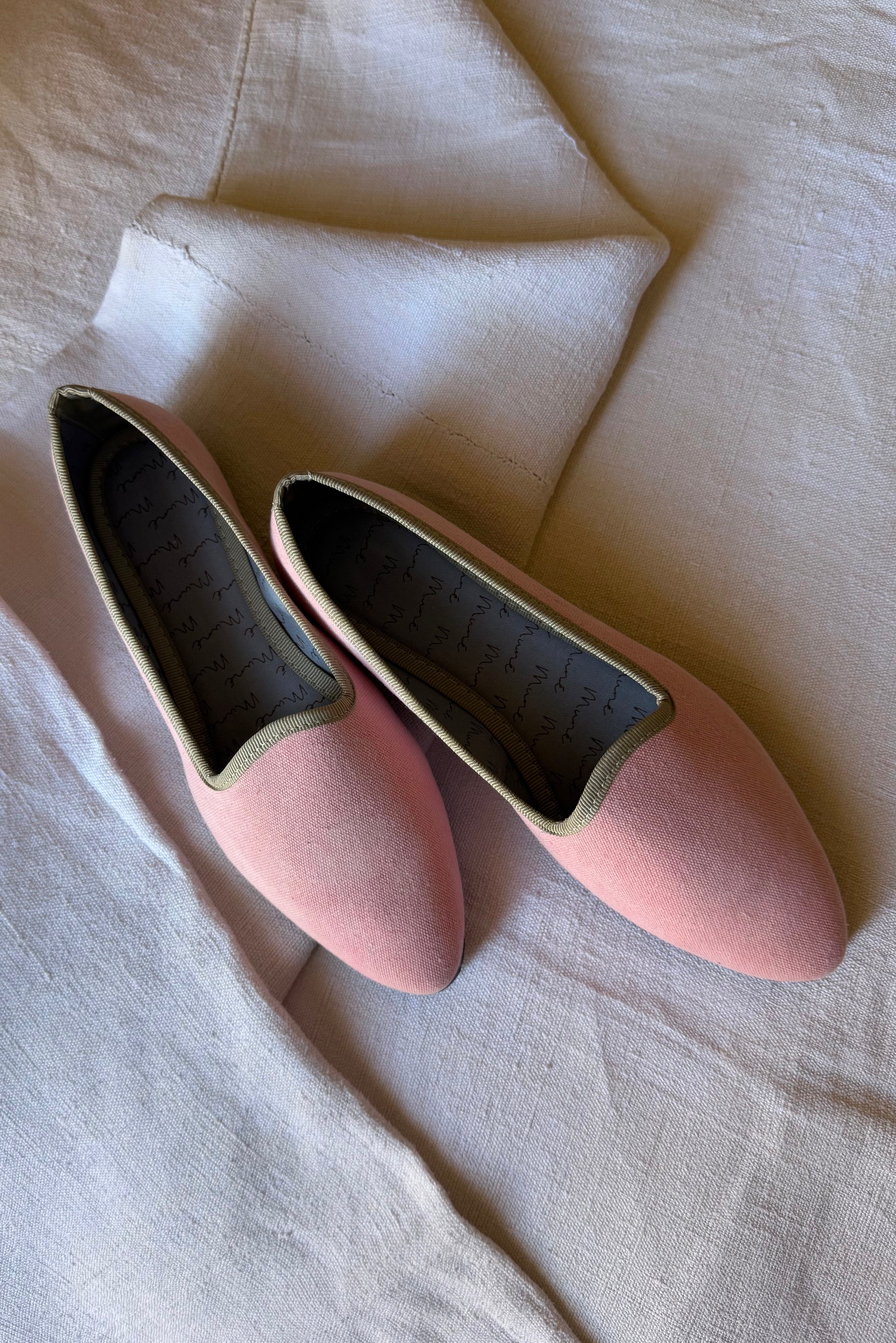 Slippers Lona Rosa Plus