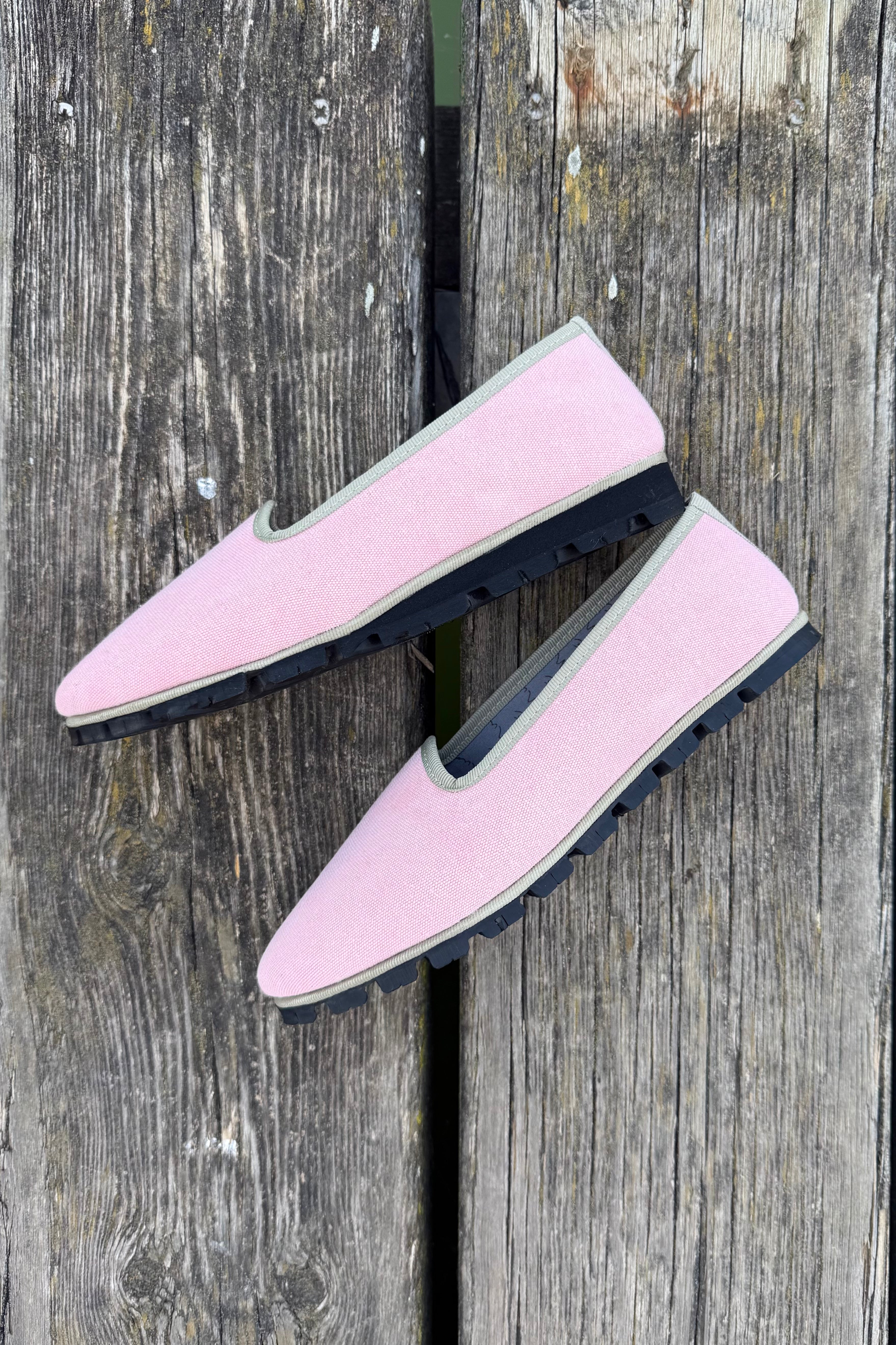 Slippers Lona Rosa Plus