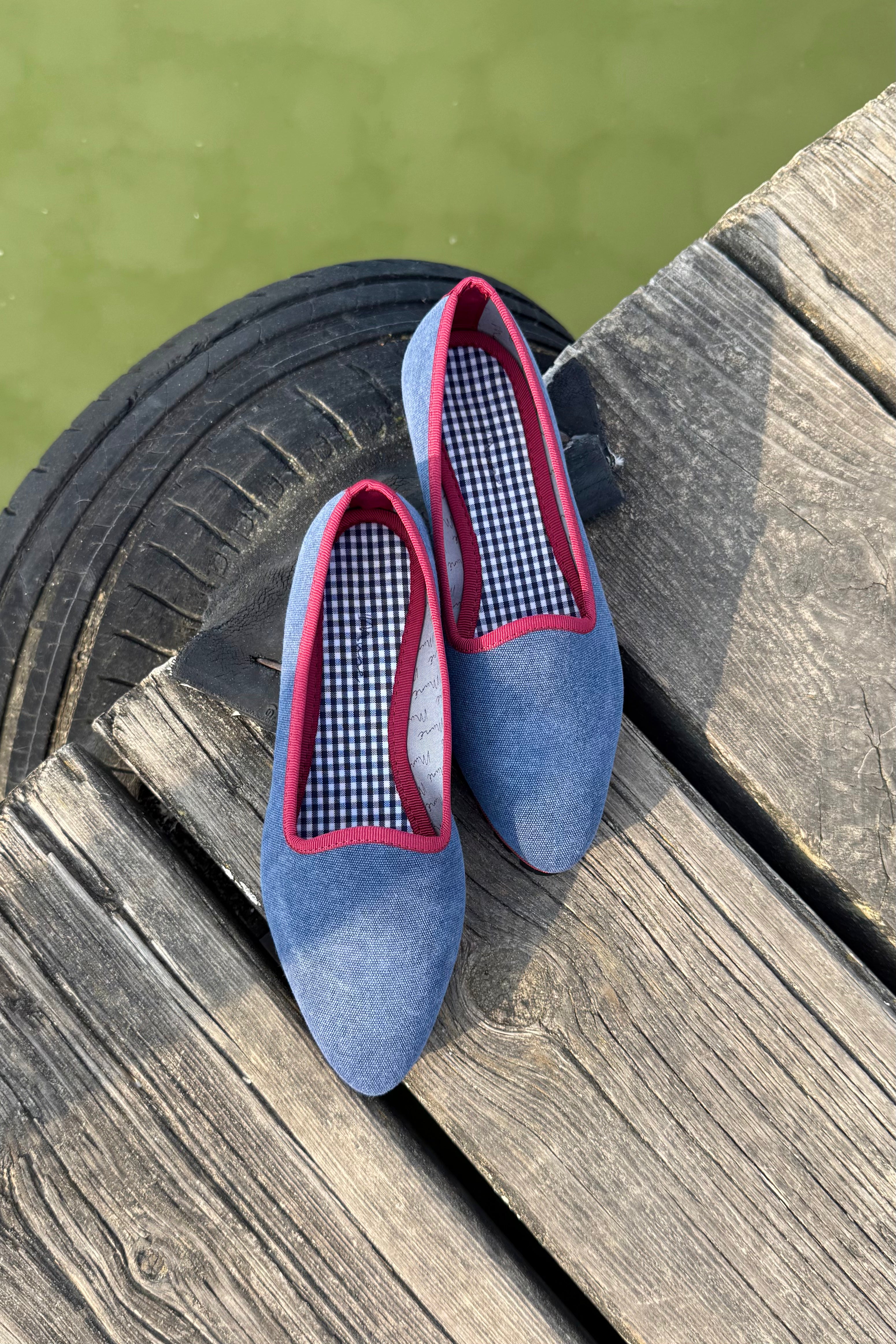 Slippers Lona Plomo