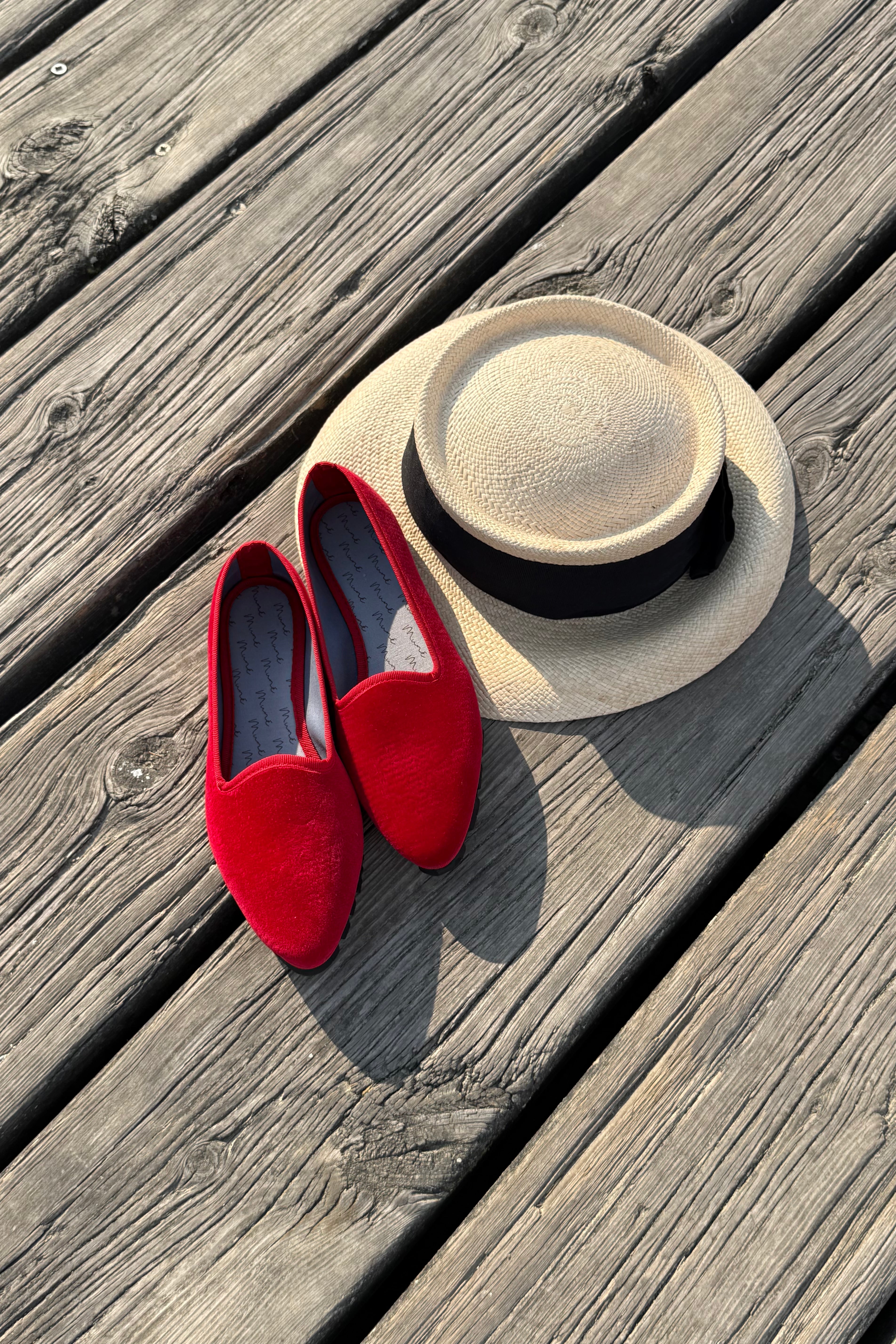 Slippers Terciopelo Rojo