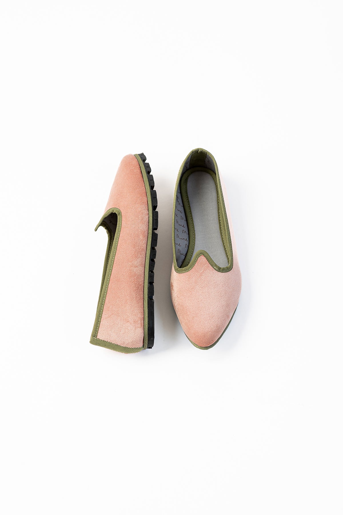 Slippers Pitti Terciopelo Rosa Palo