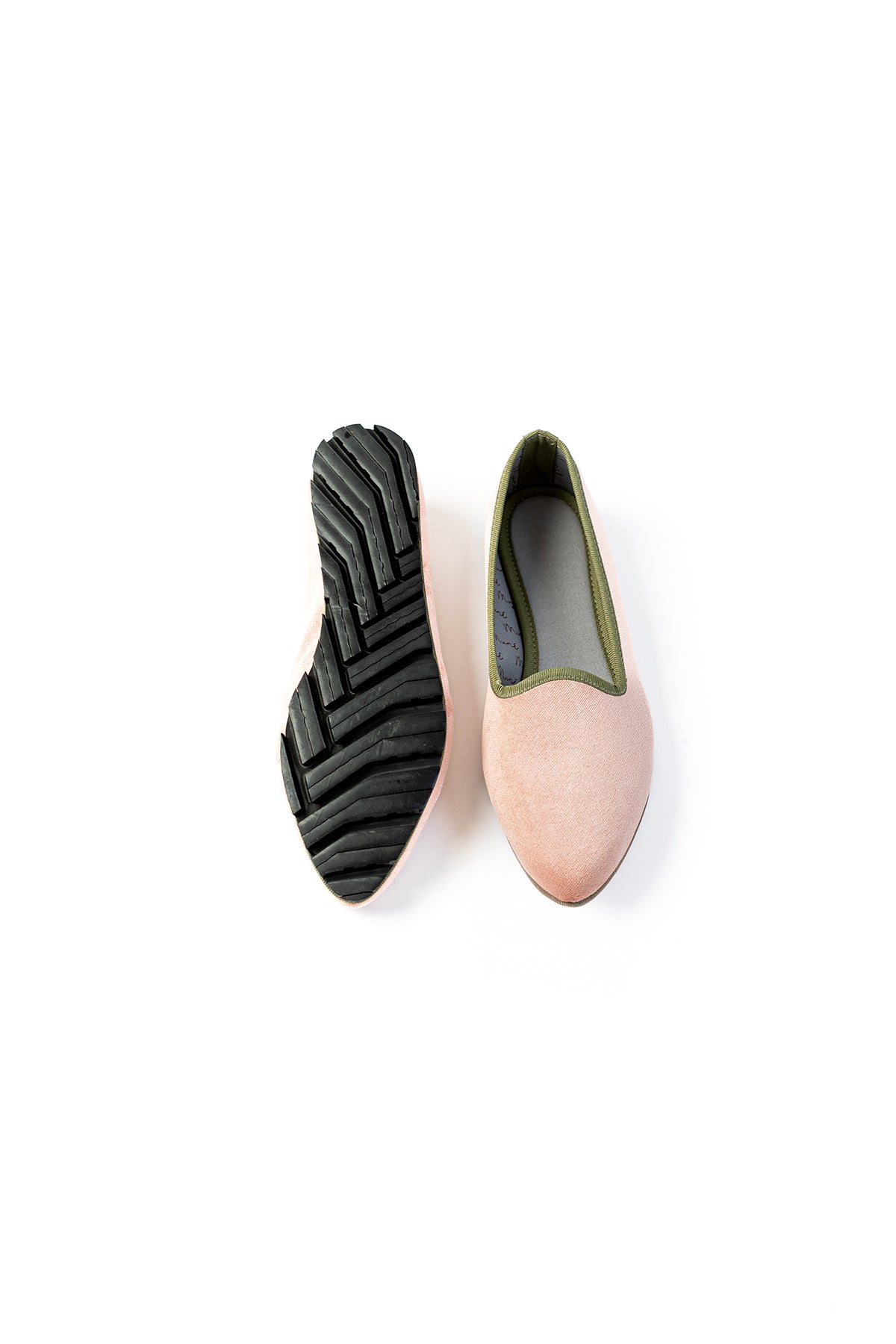 Slippers Terciopelo Rosa Palo