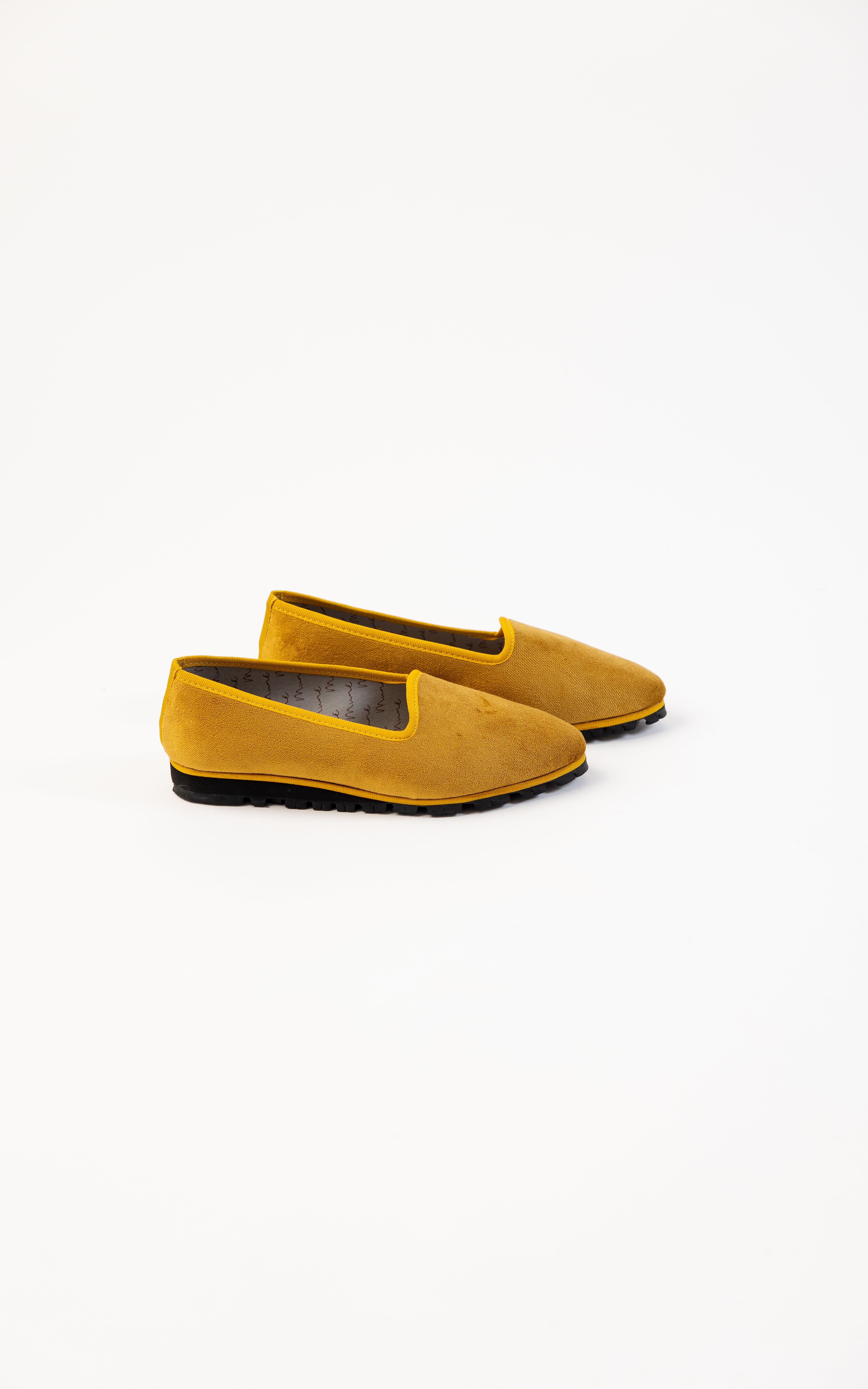 Slippers Terciopelo Oro Viejo Plus