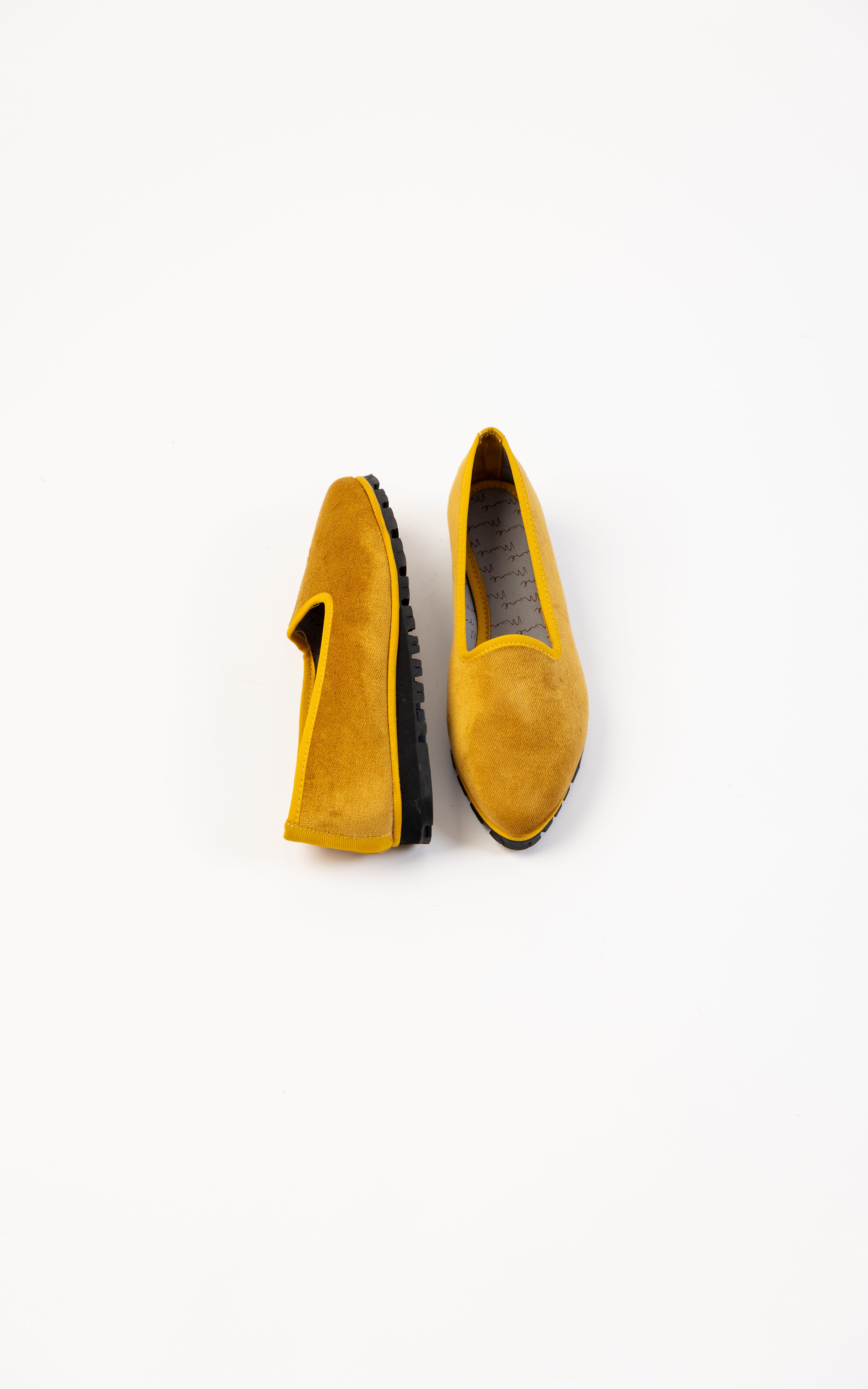 Slippers Terciopelo Oro Viejo Plus