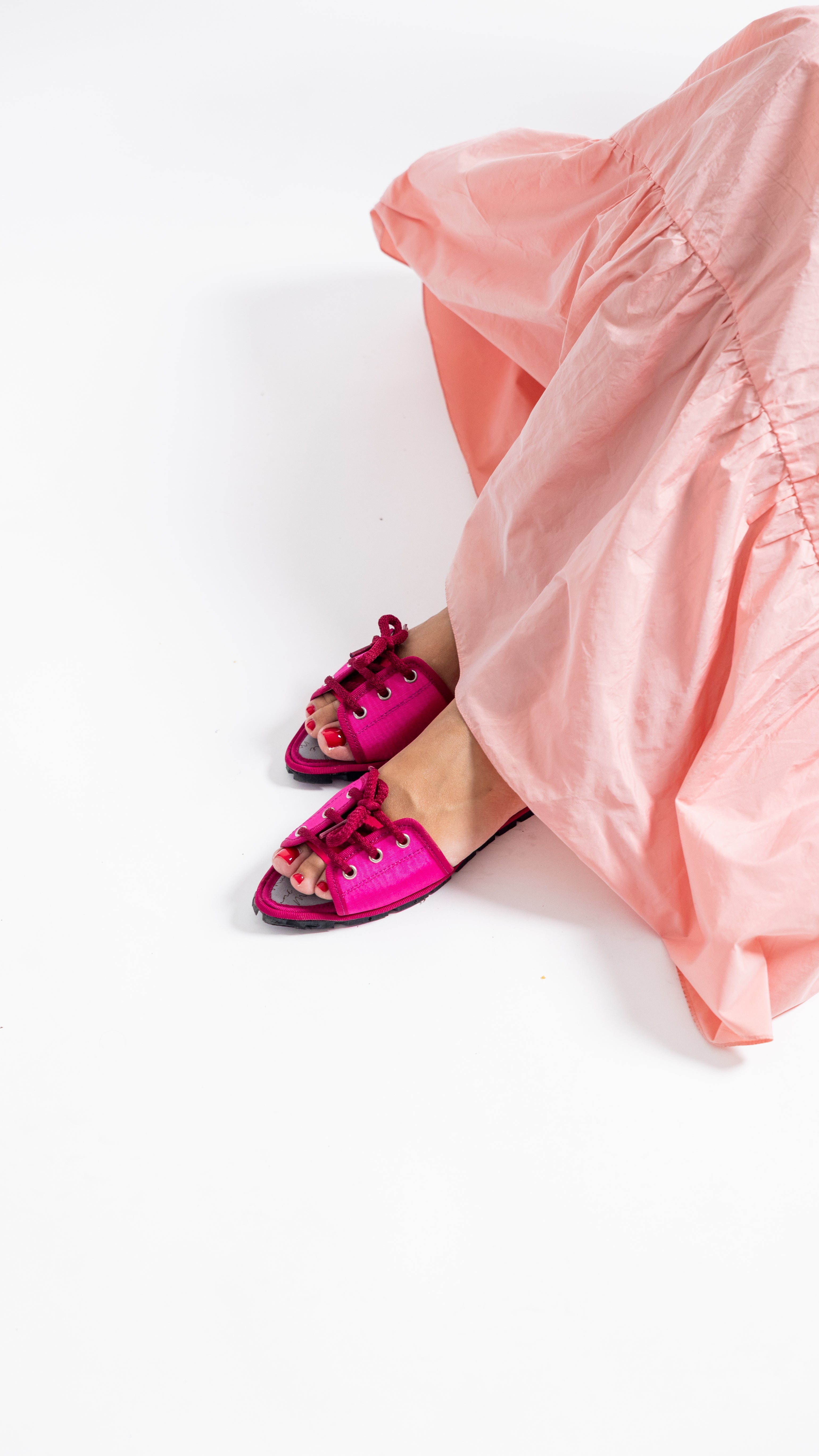 Sandalia Paris Moire Fucsia