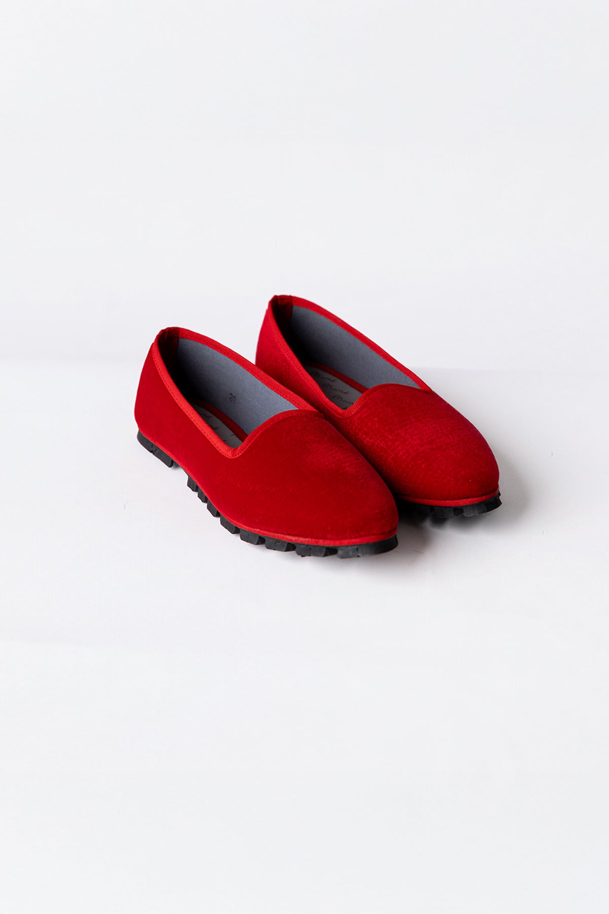 Slippers Terciopelo Rojo