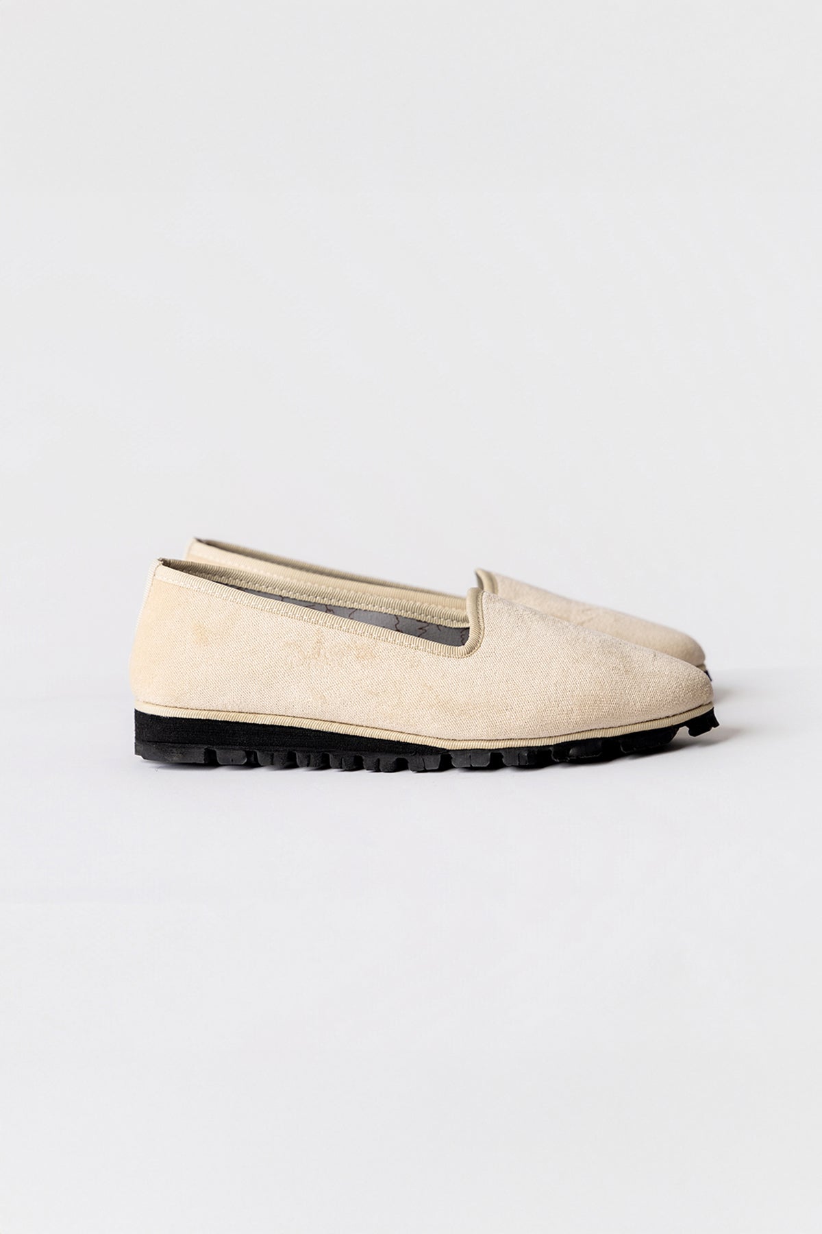 Slippers Terciopelo Marfil Plus