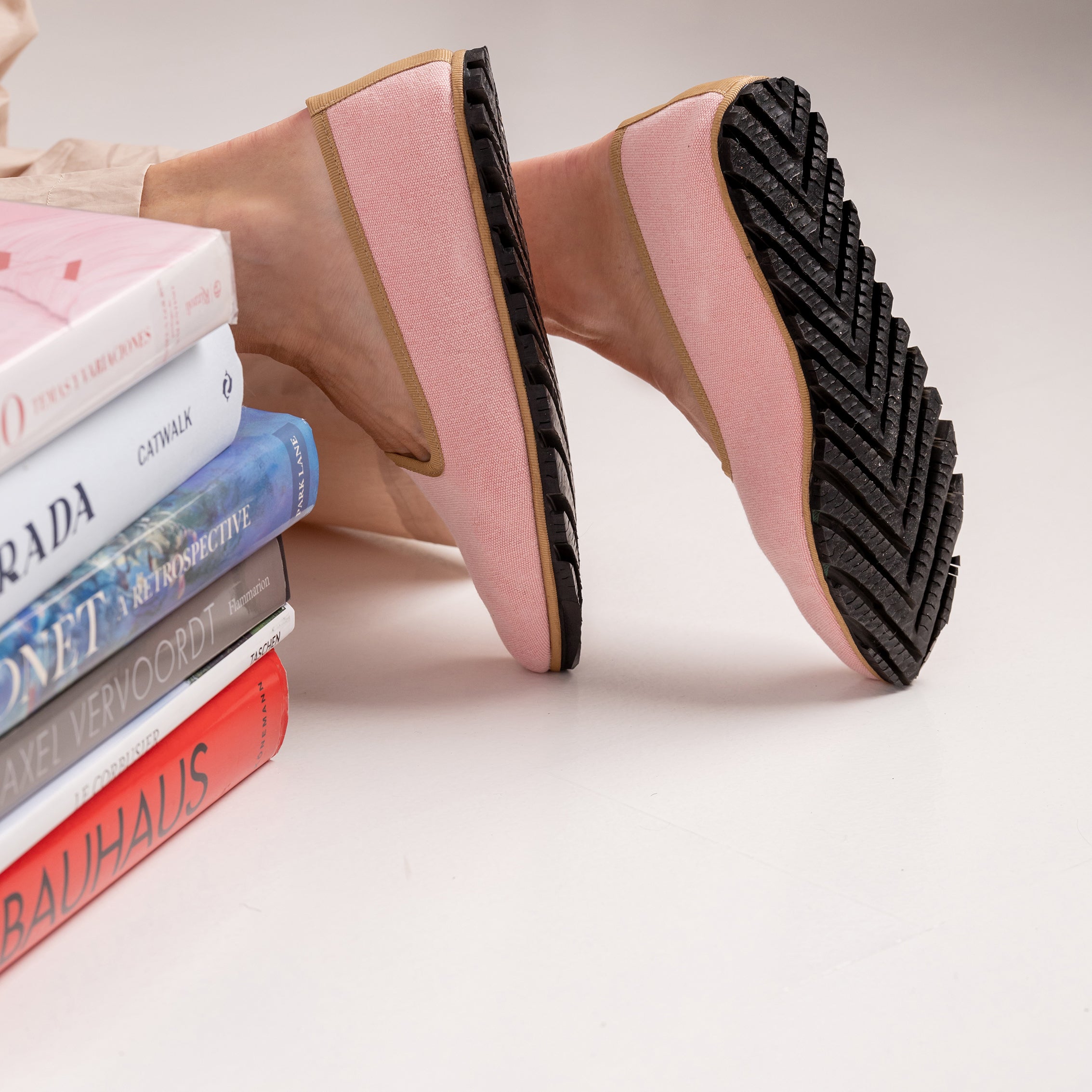 Slippers Lona Rosa Plus