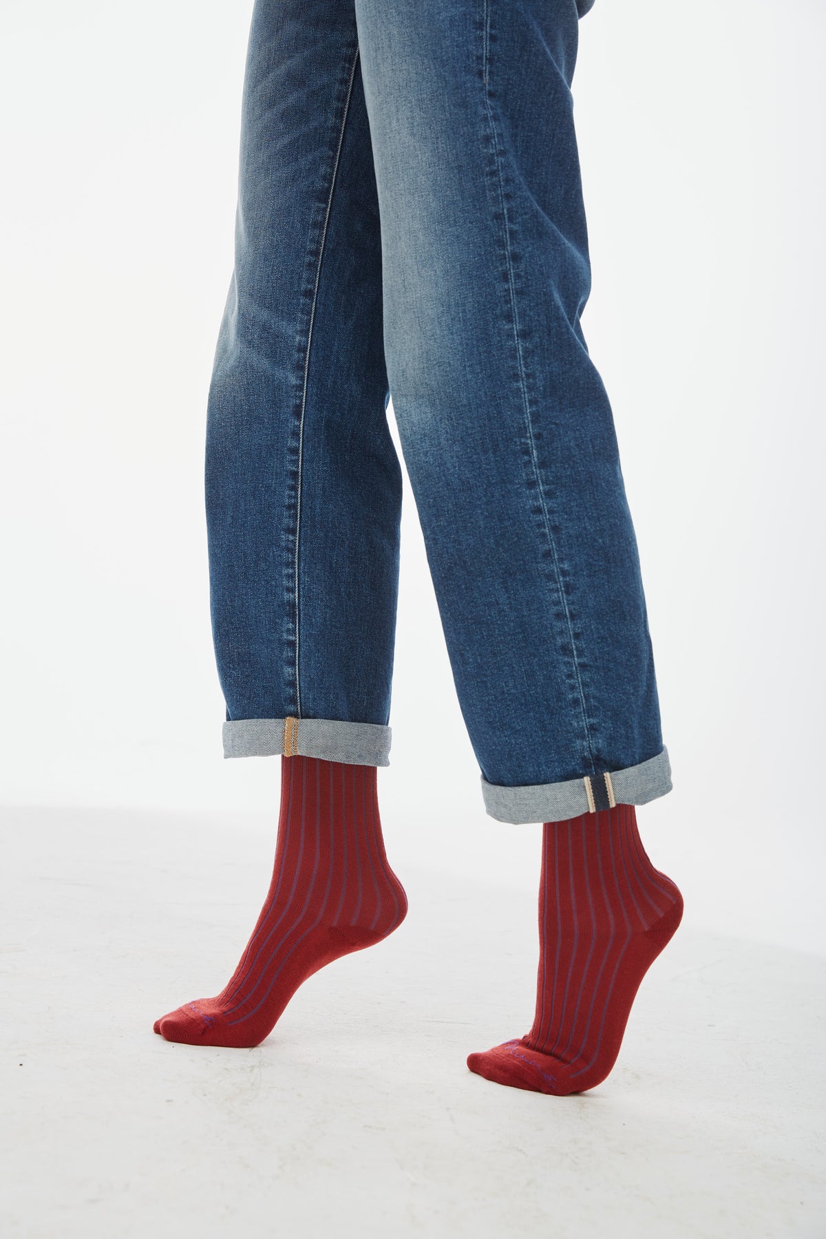 Brown Striped Sock