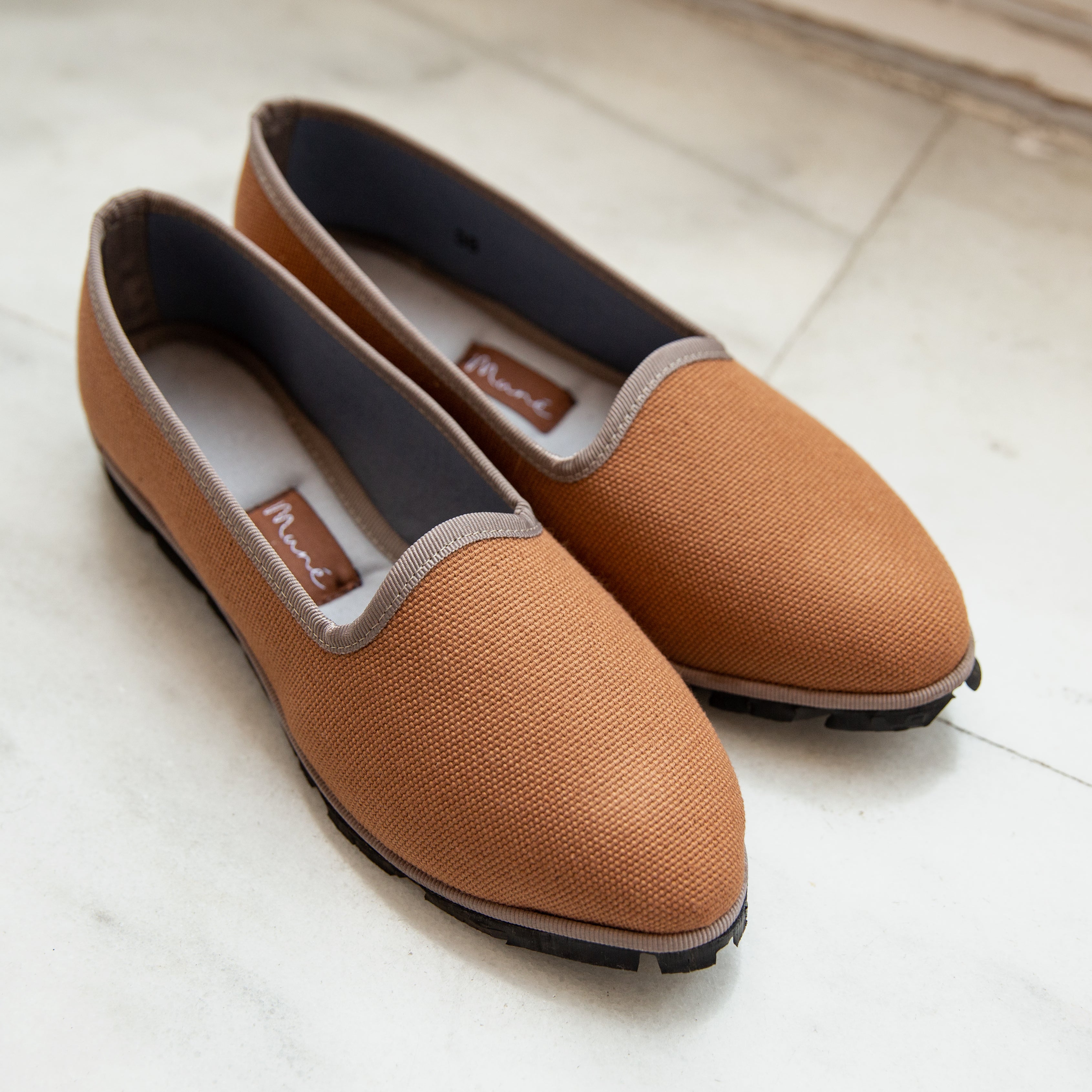 Slippers Lona Caramelo