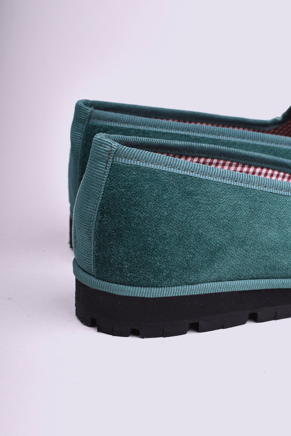Slippers Terciopelo Verde Golf Plus
