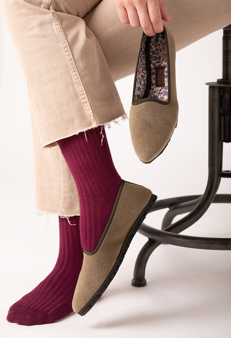 Slippers Terciopelo Beige