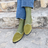 Slippers Terciopelo Pistacho