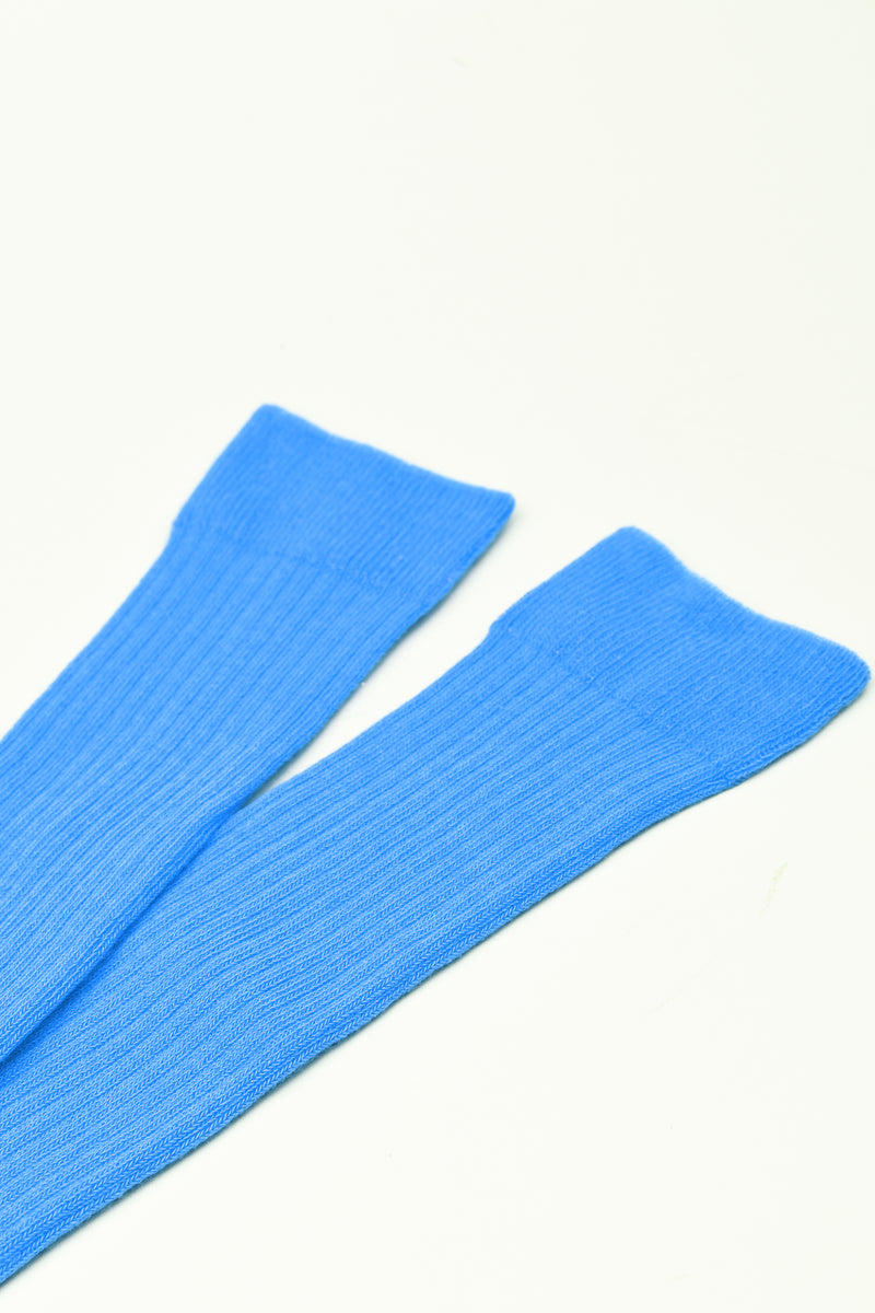 Calcetín Liso Azul