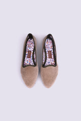 Slippers Terciopelo Beige